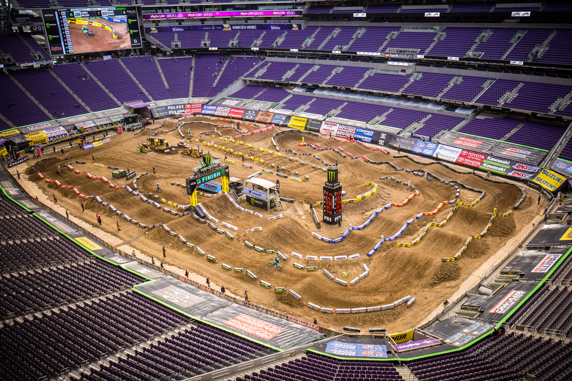 The Minneapolis track was tightest and slowest track we have seen yet.