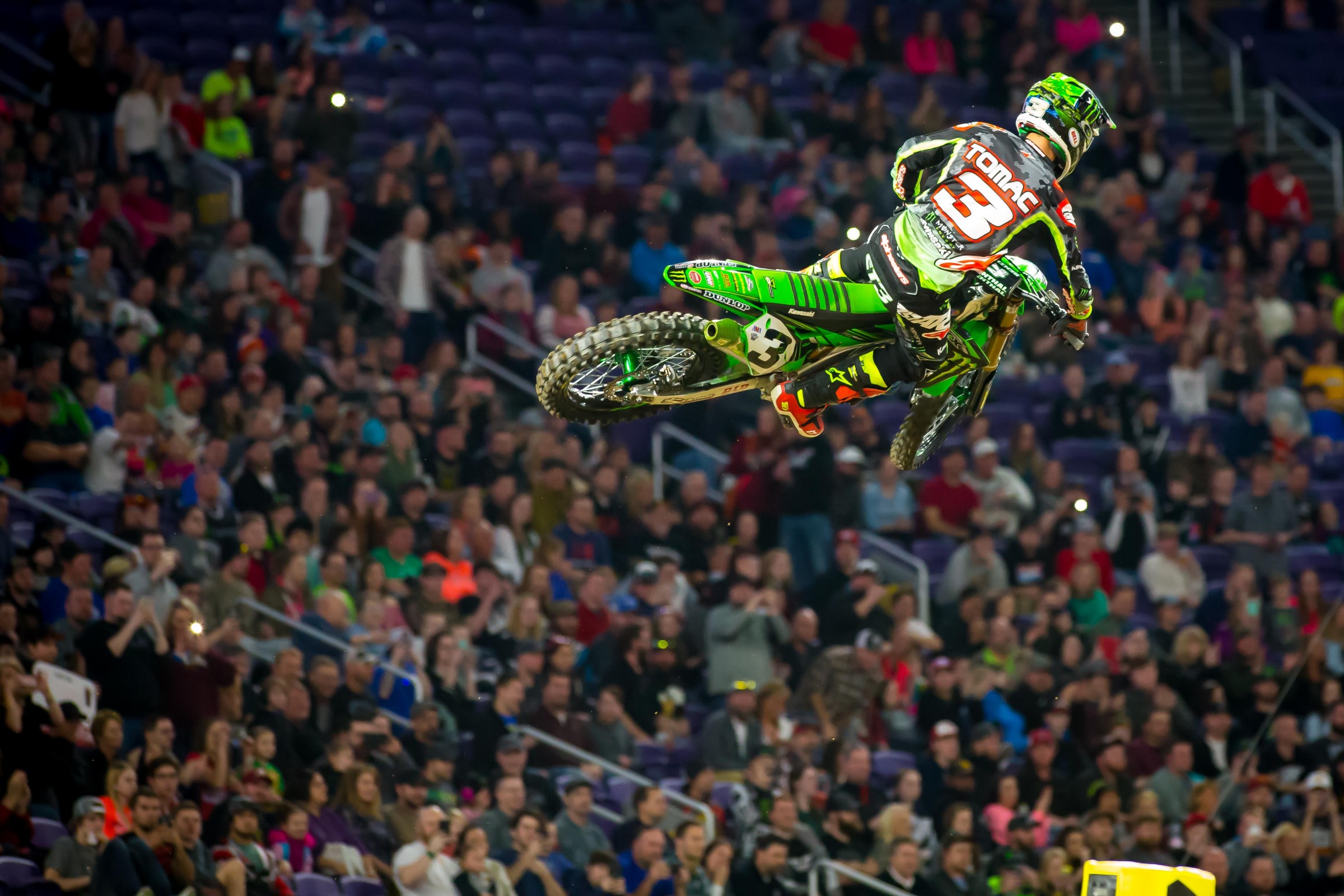 Tomac notches his third win of the season in Dungey's hometown.
