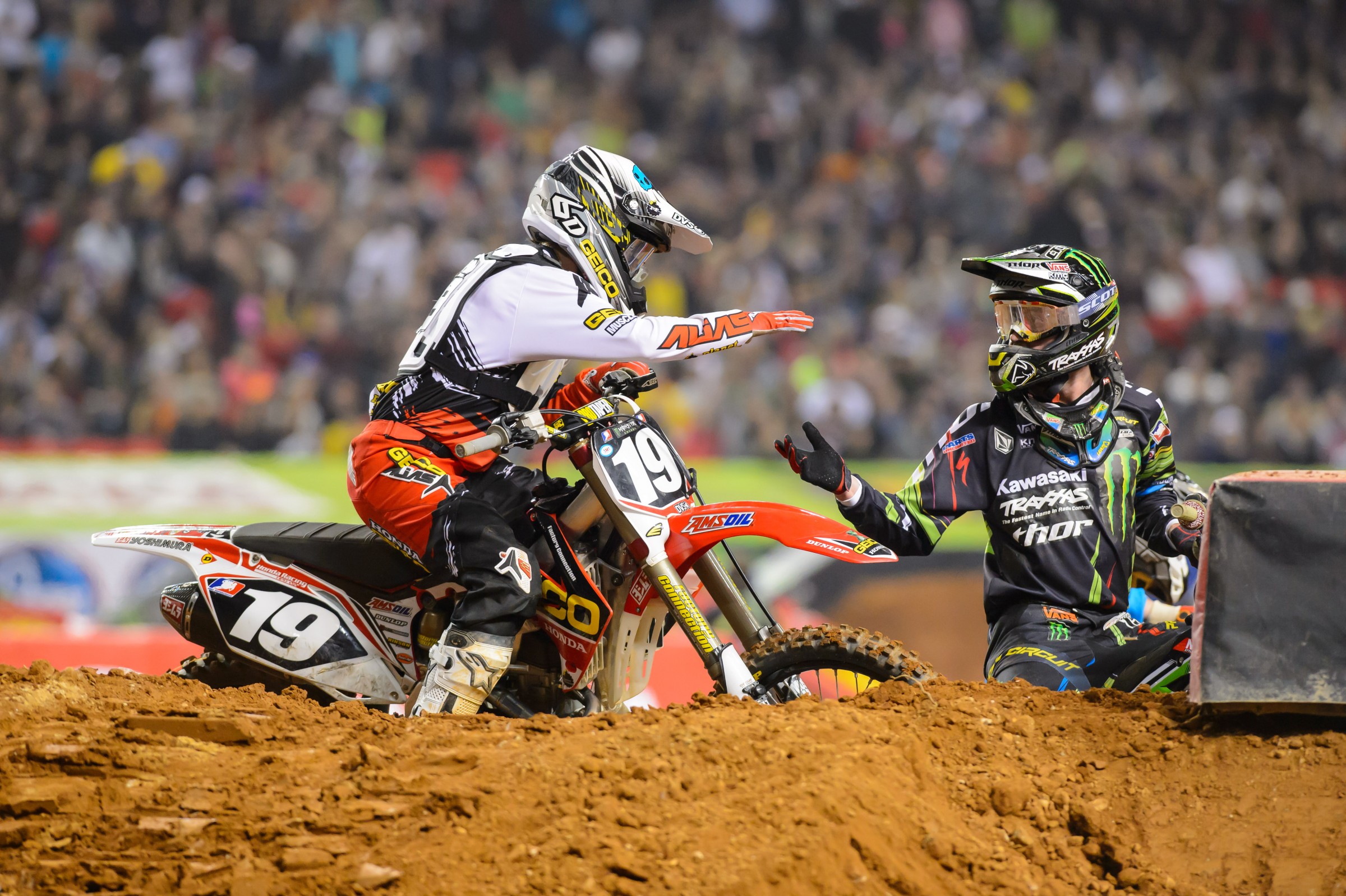 Hahn got his first win in front of some great fans.
