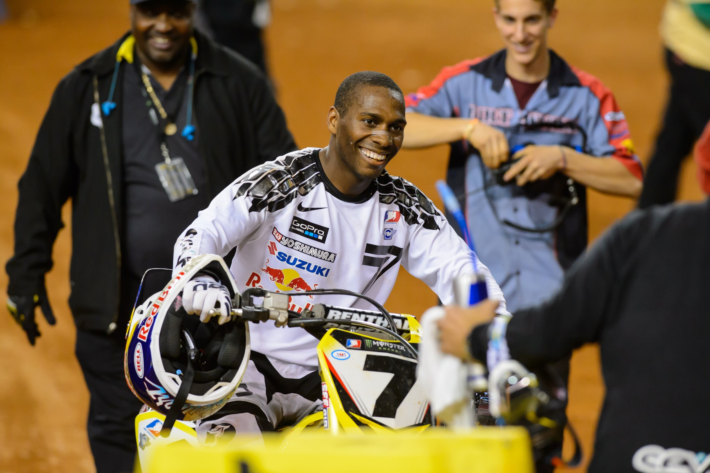 Stewart celebrates his 2013 win.