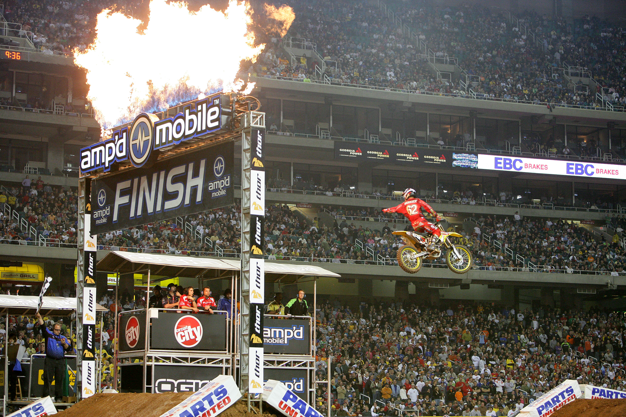 Dungey grabbing his first supercross win in his first appearance.