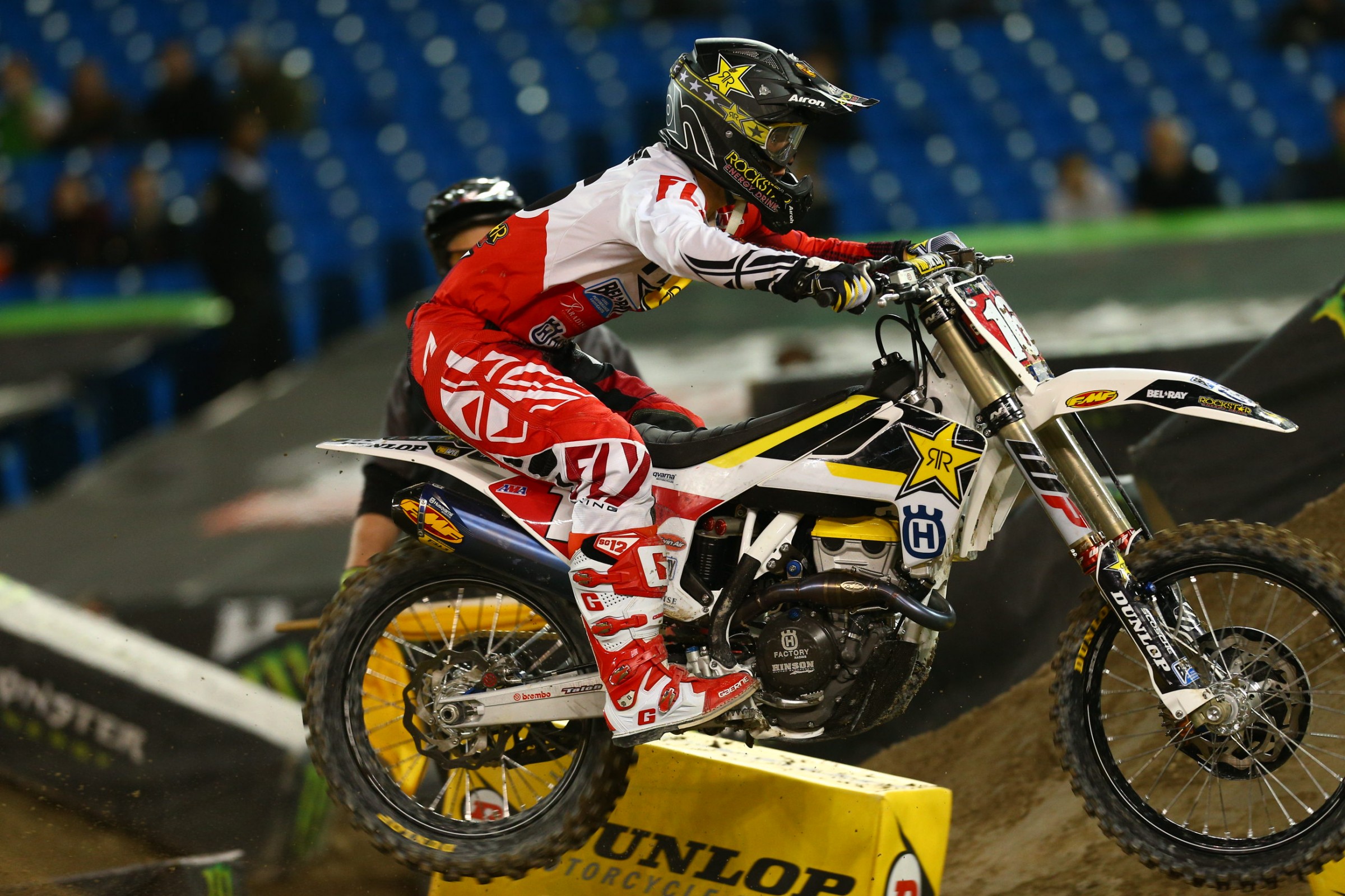 Red plate holder Zach Osborne was fastest in the first session.