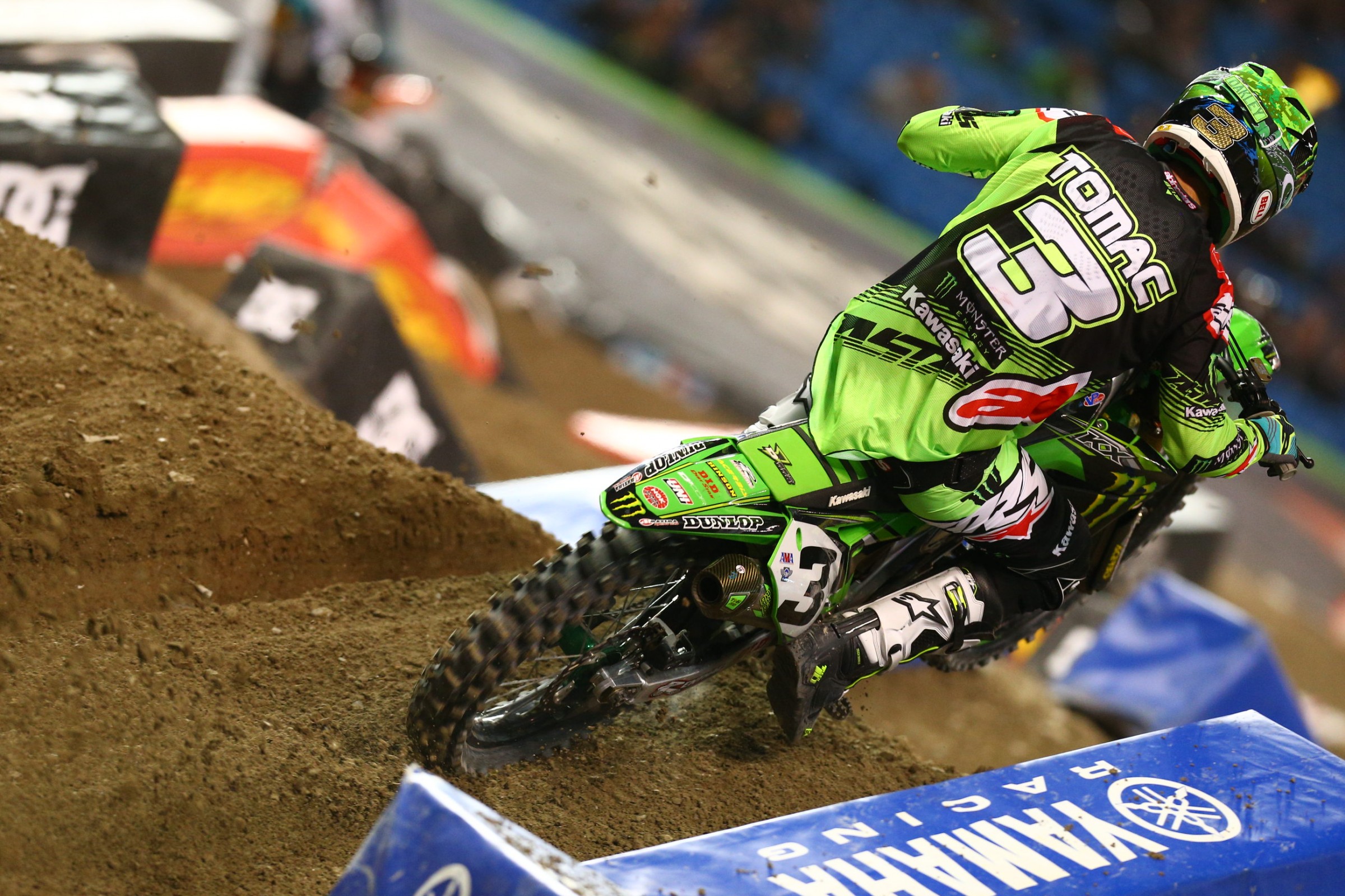 Eli Tomac set the fastest time in the first 450 session.