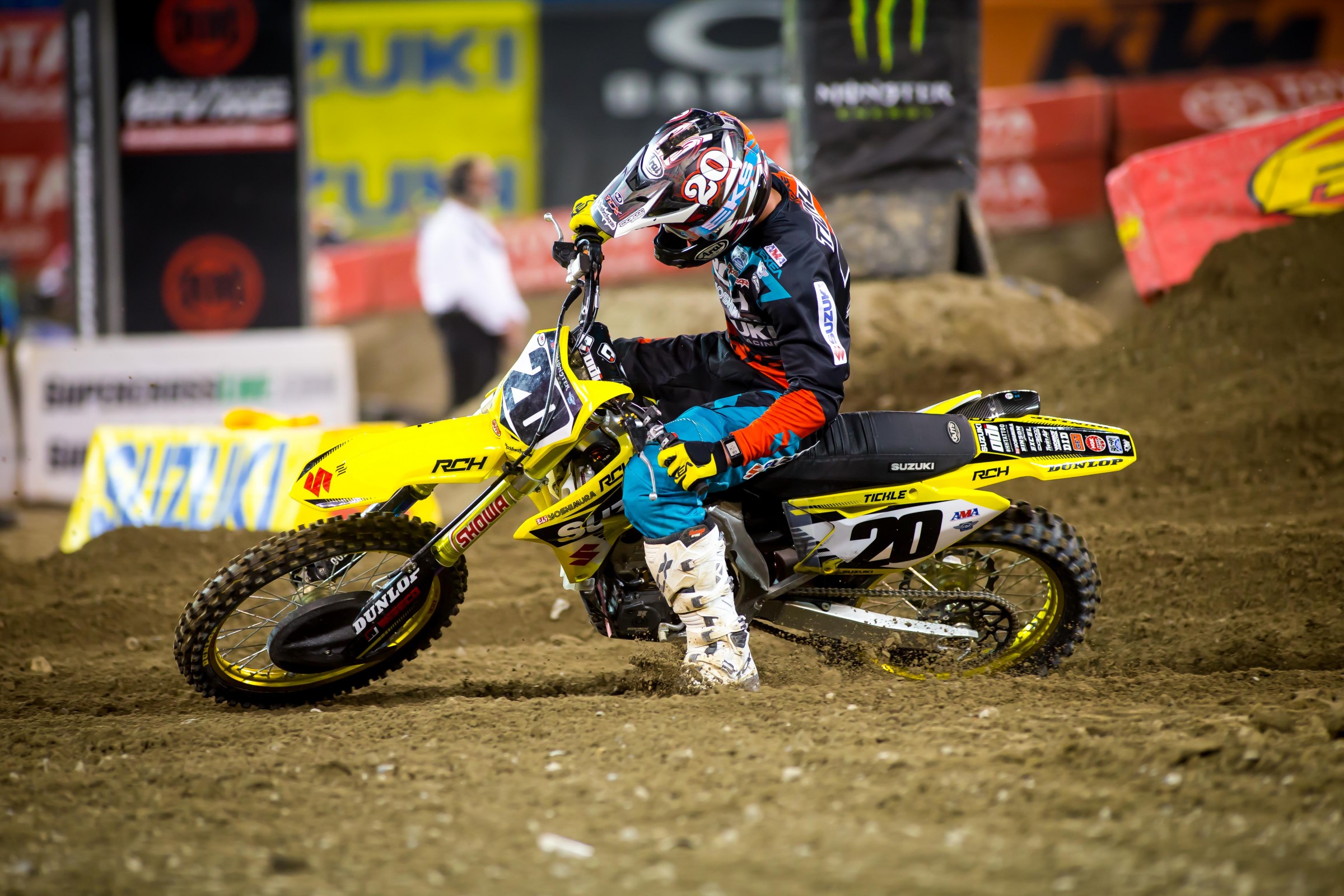 Tickle scored his first career 450SX podium on Saturday.