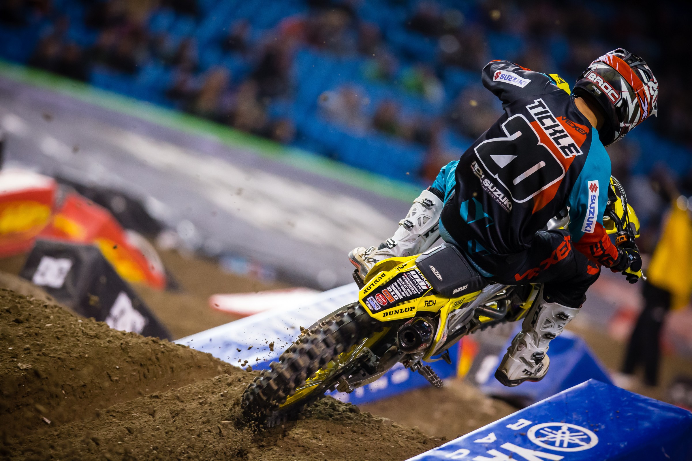 Tickle was running in second until lap 16 when Ryan Dungey got around him.