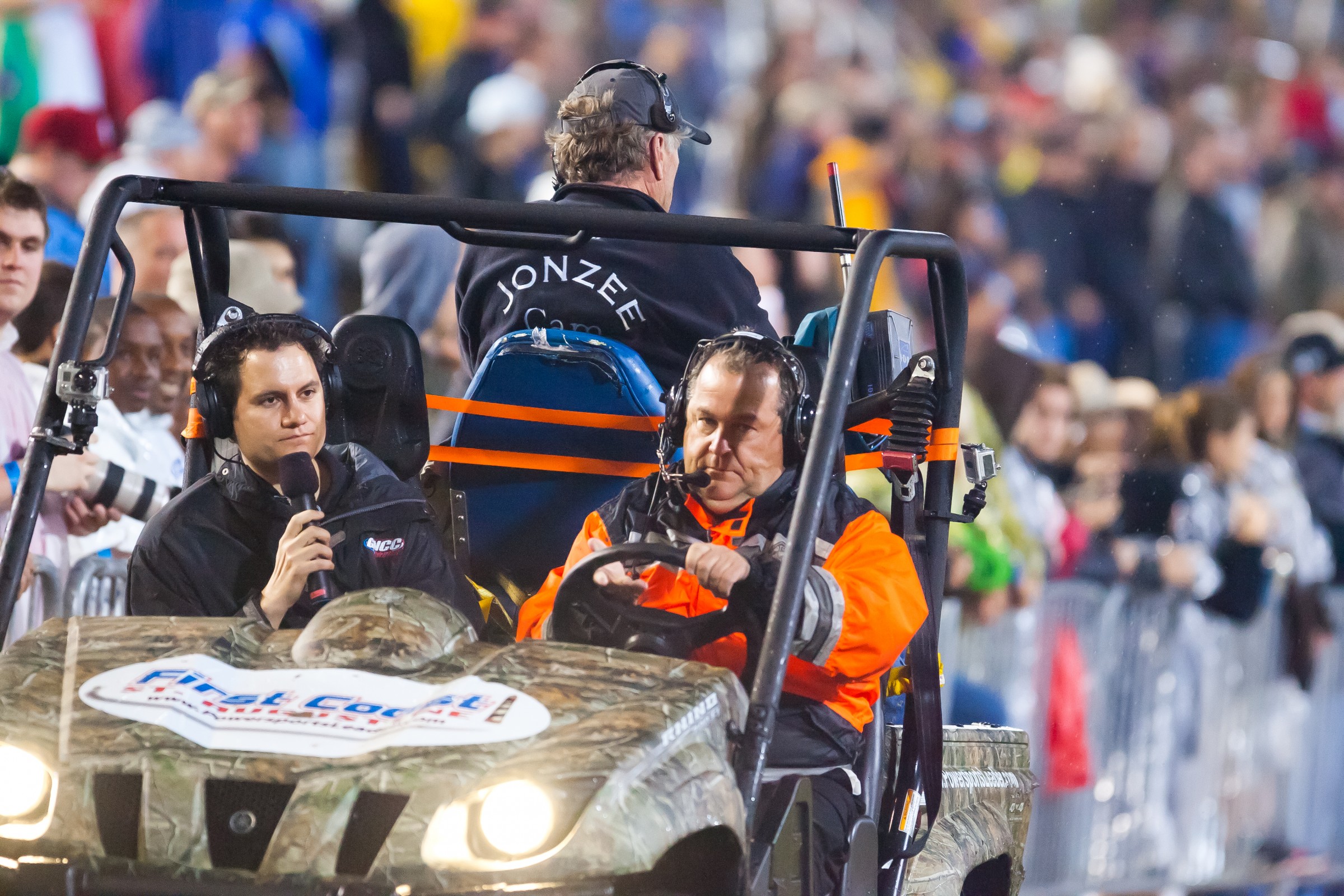 Apparently going fast isn't enough to make Weege smile.