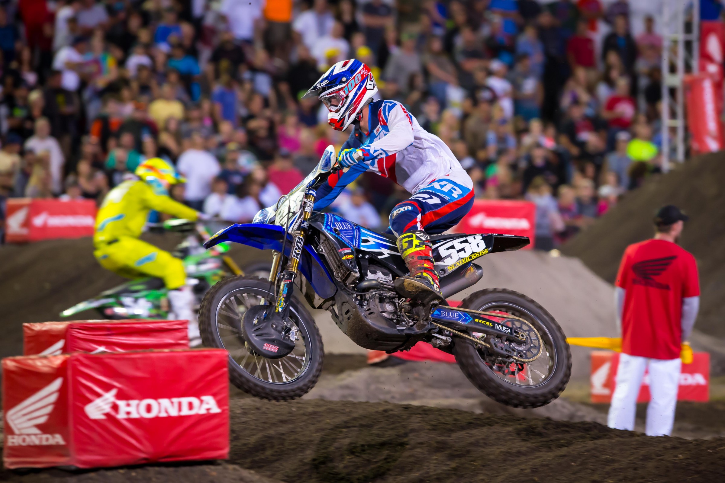 Robin was able to qualify straight out of the heat in his supercross debut.