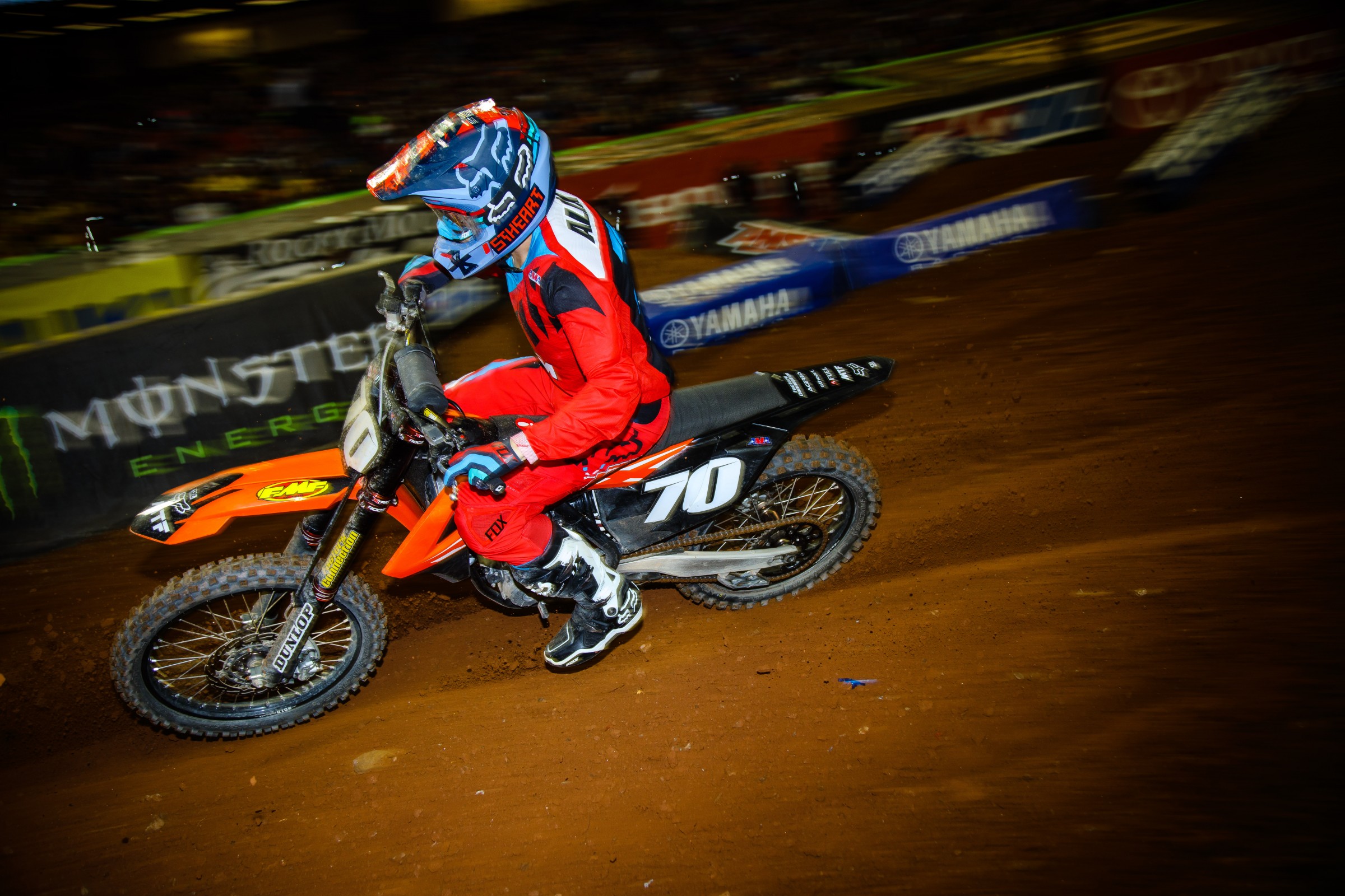 Alix running the stock look back in Atlanta.
