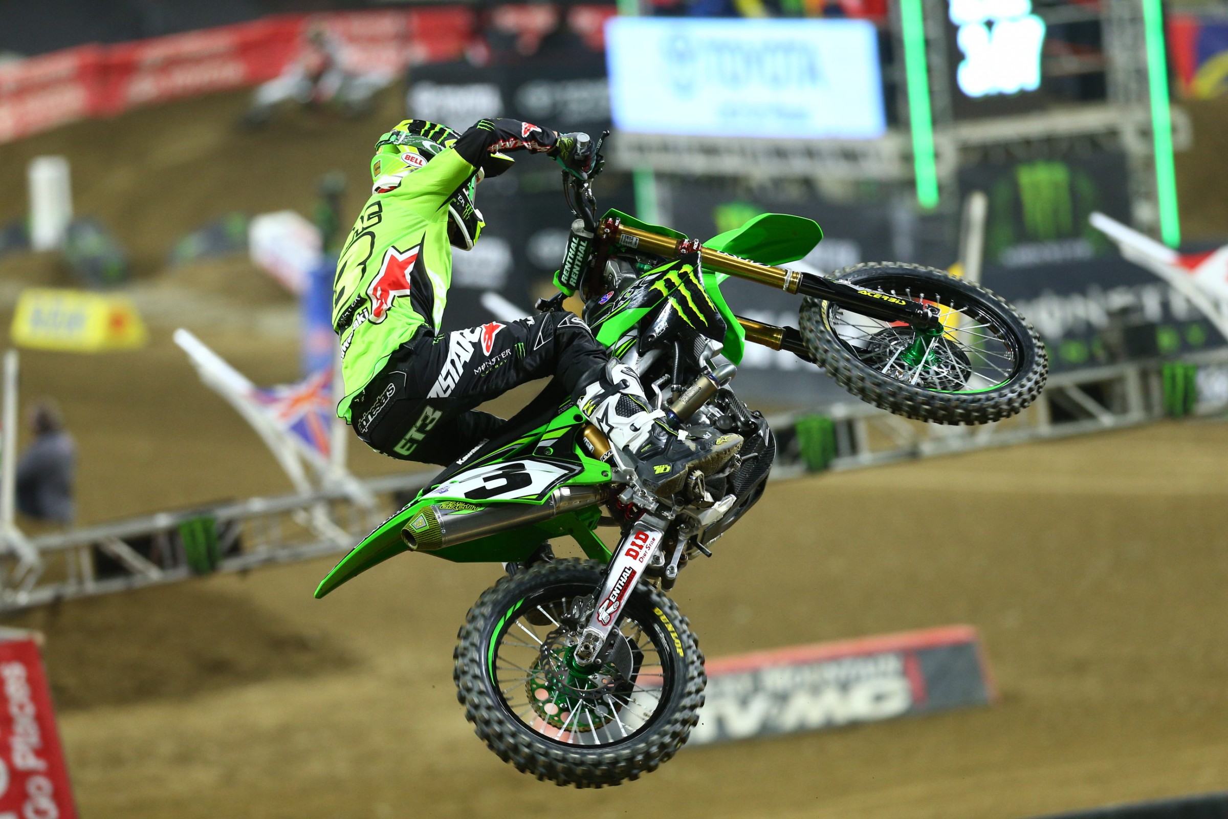 Eli Tomac set the fastest time in the second 450 session.