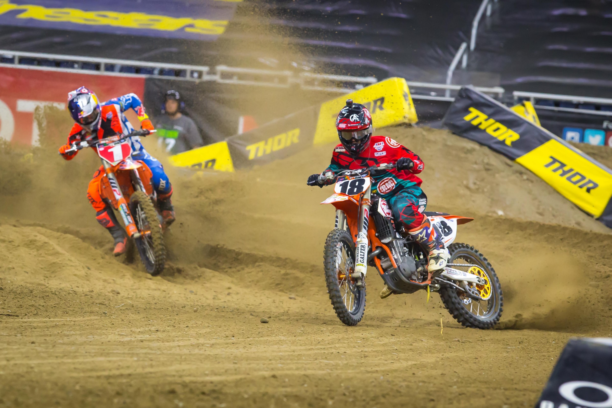 They might both ride KTMs, but that's about all that links these two riders.