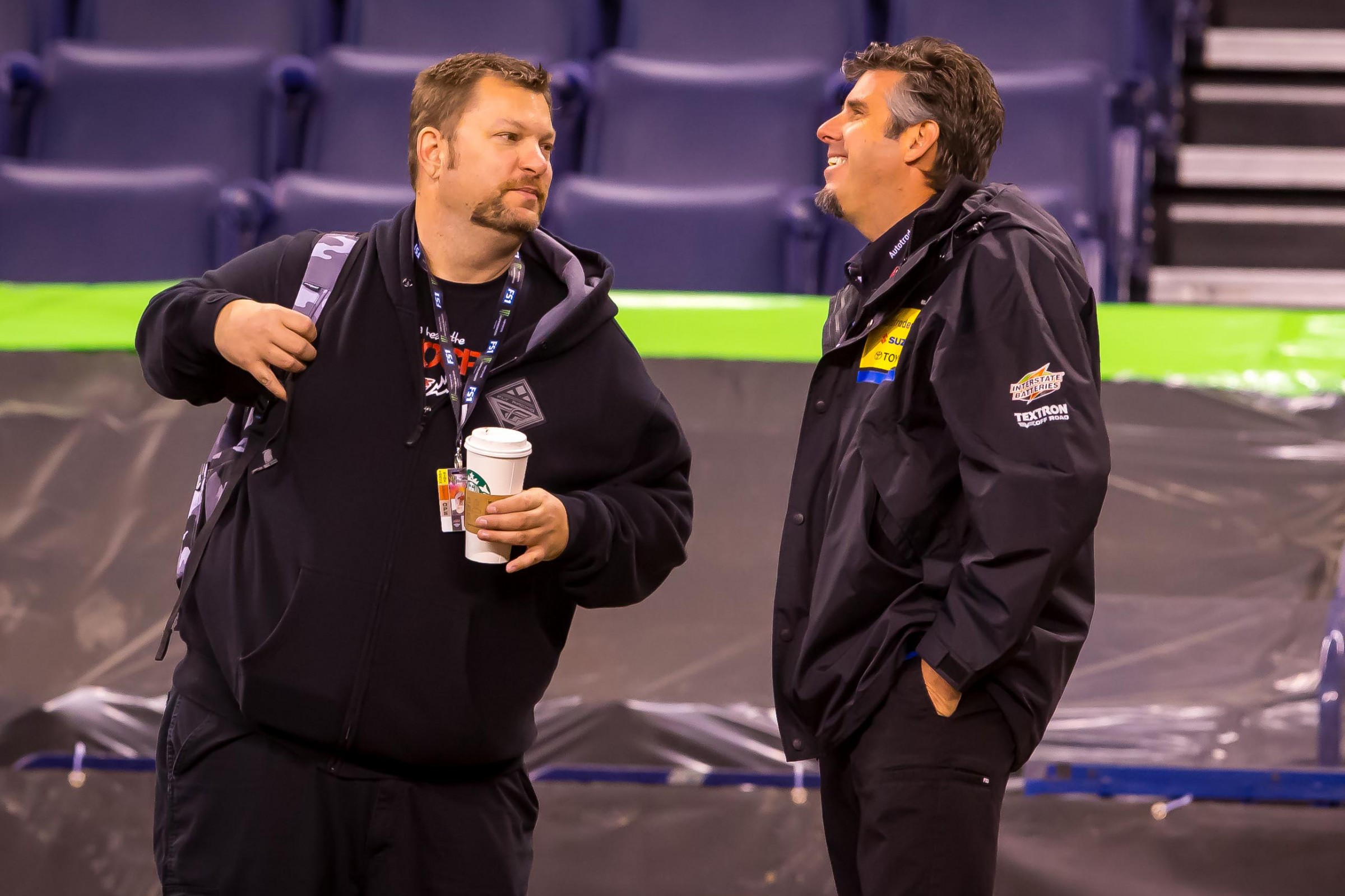 Matthes didn't even make it past the starting gate before stopping to talk to J-Bone.