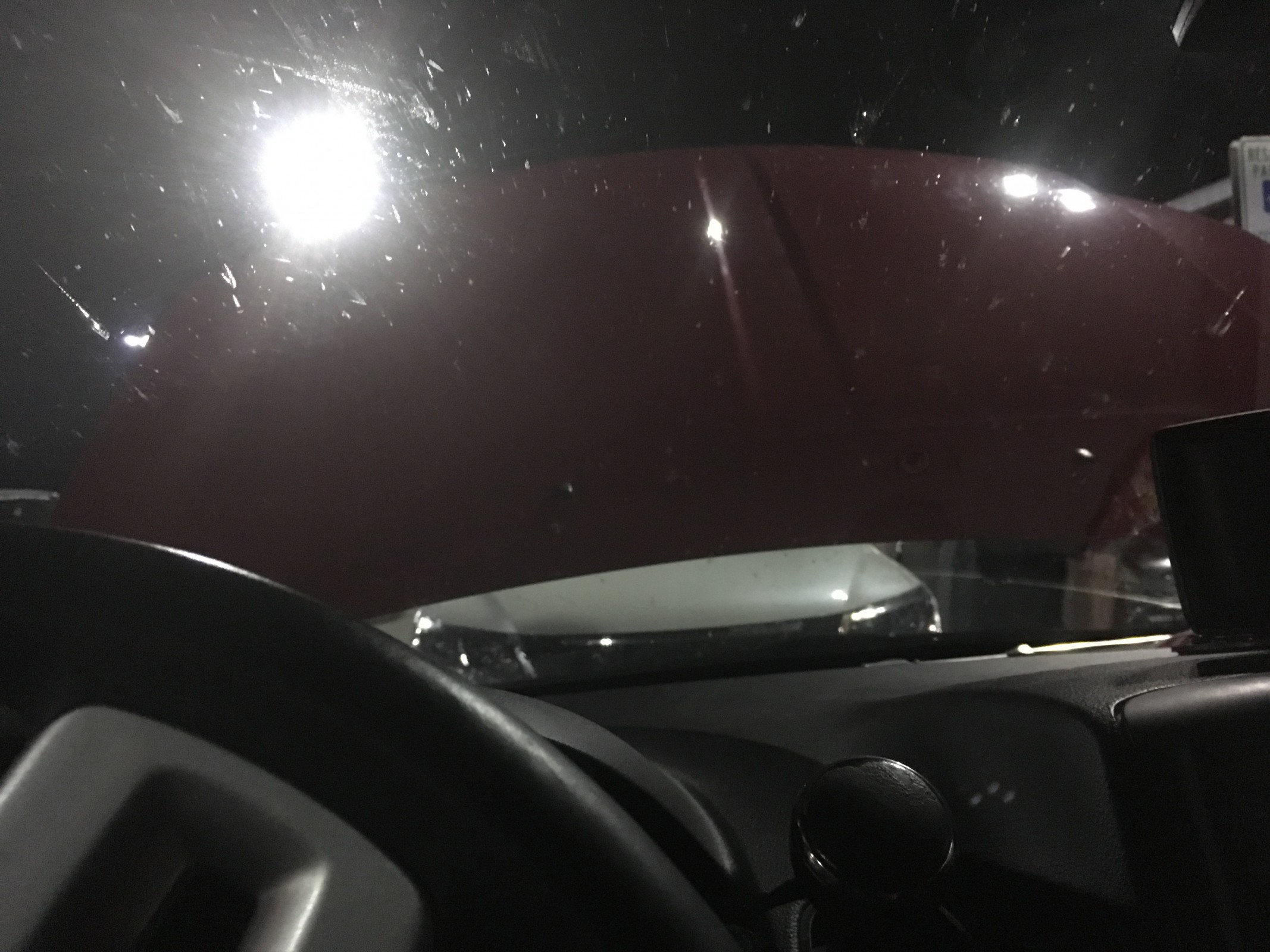 Not the view you want to see in the middle of the night.