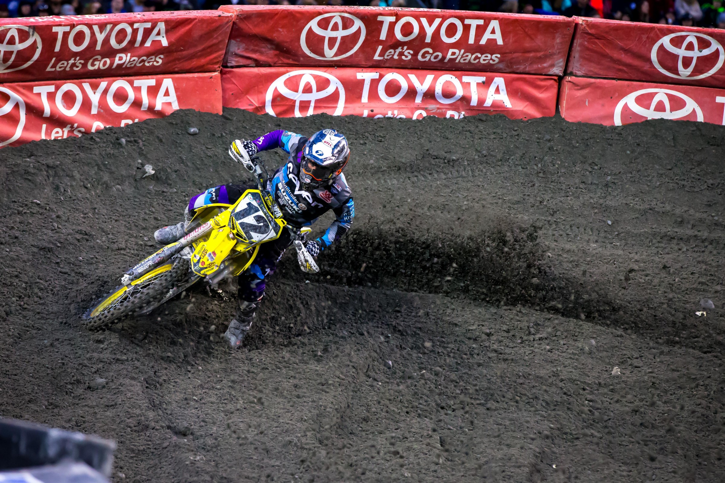 Weimer has been doing a lot of motocross testing for the JGR Suzuki team during the week.