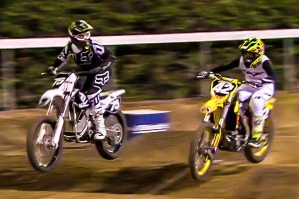 No matter how hard Kyle bobbled his little head he couldn’t pull clear of the plug-in bike.