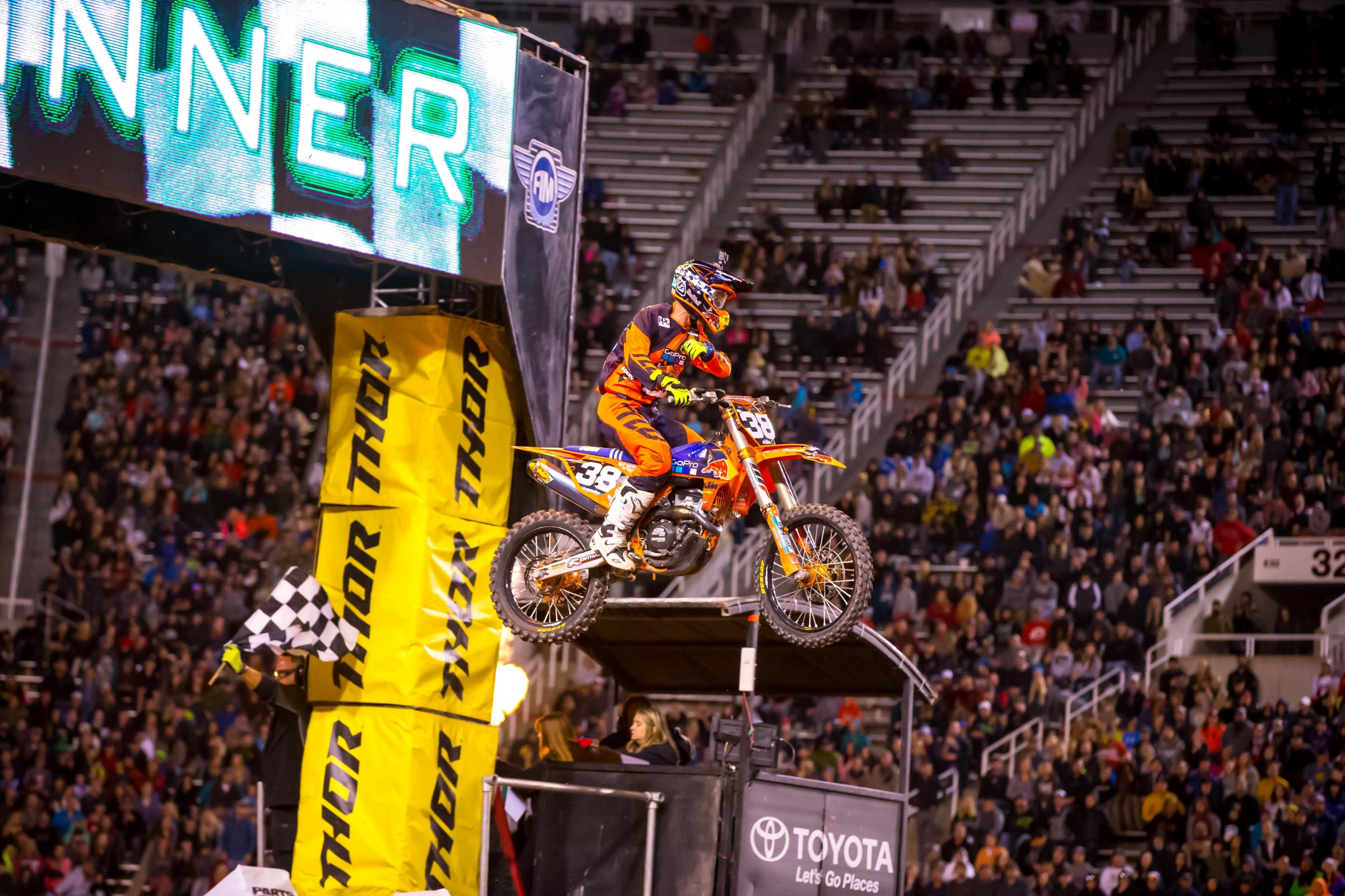 This was McElrath's third win of the season.