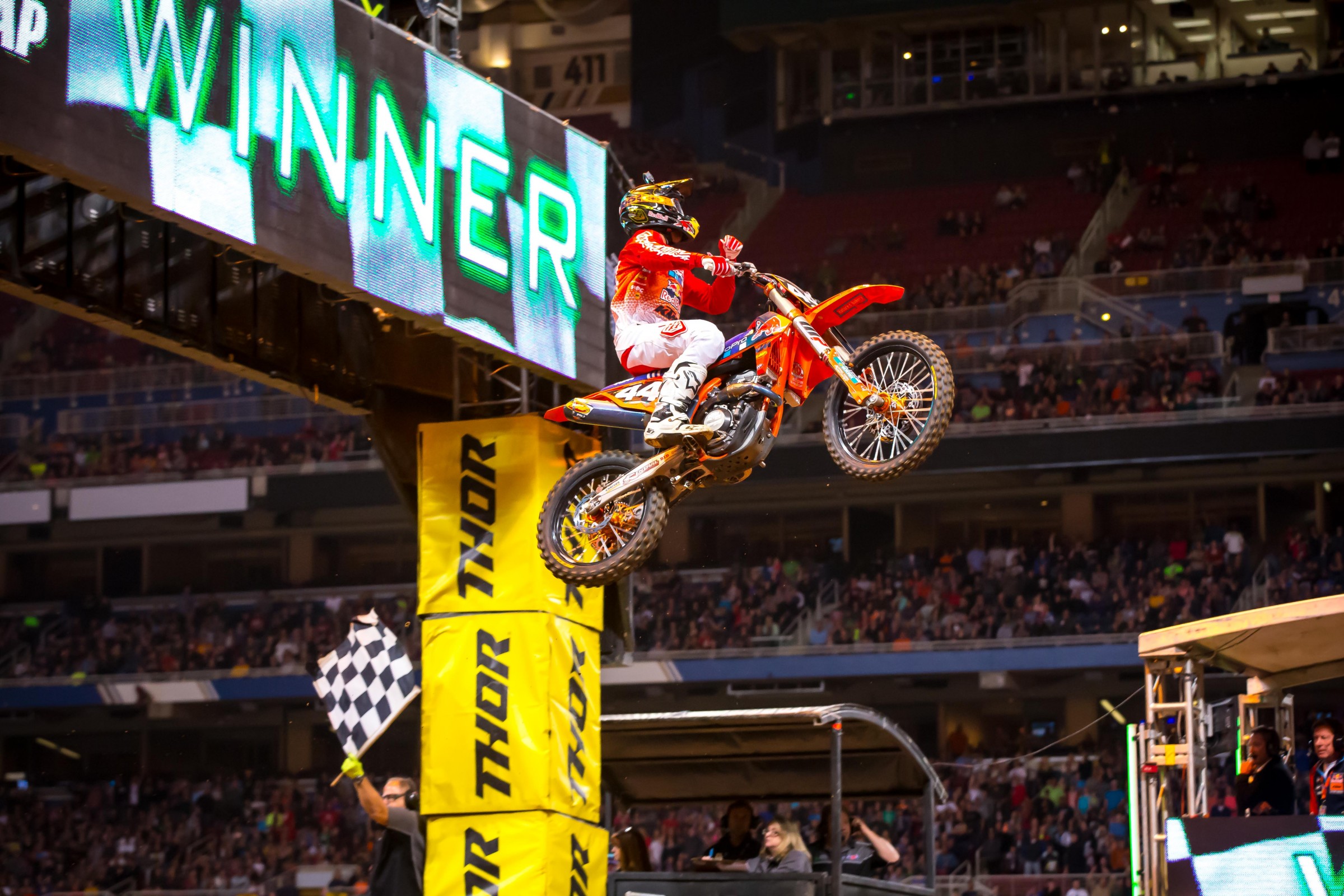 Smith won two races in a row before the 250SX East Region went on a short break.
