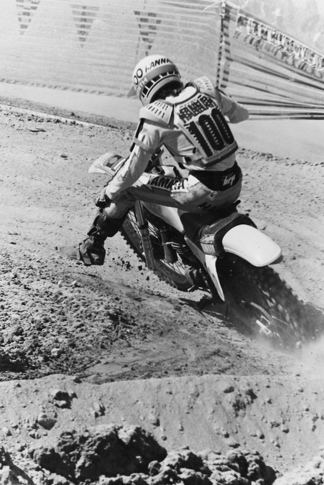 Bob Hannah wore #100 in 1981 because he sat out all of 1980 with a shattered leg.