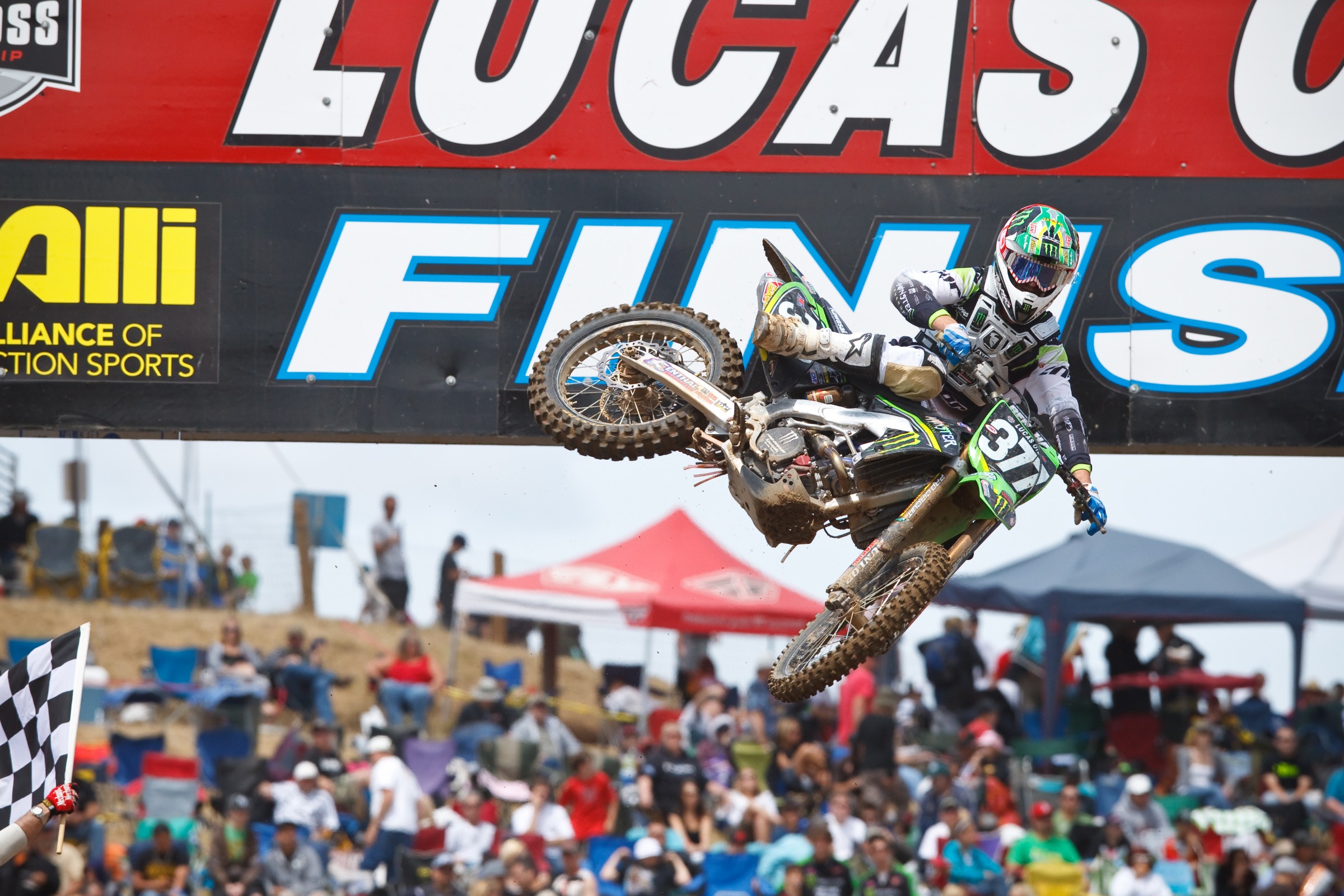 Pourcel took the first moto win at Hangtown.