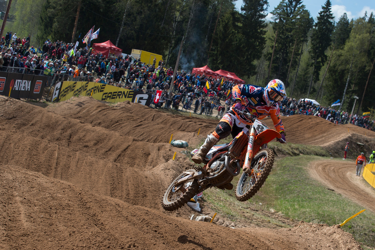 Herlings also took the MXGP win last weekend in Kegums, Latvia.