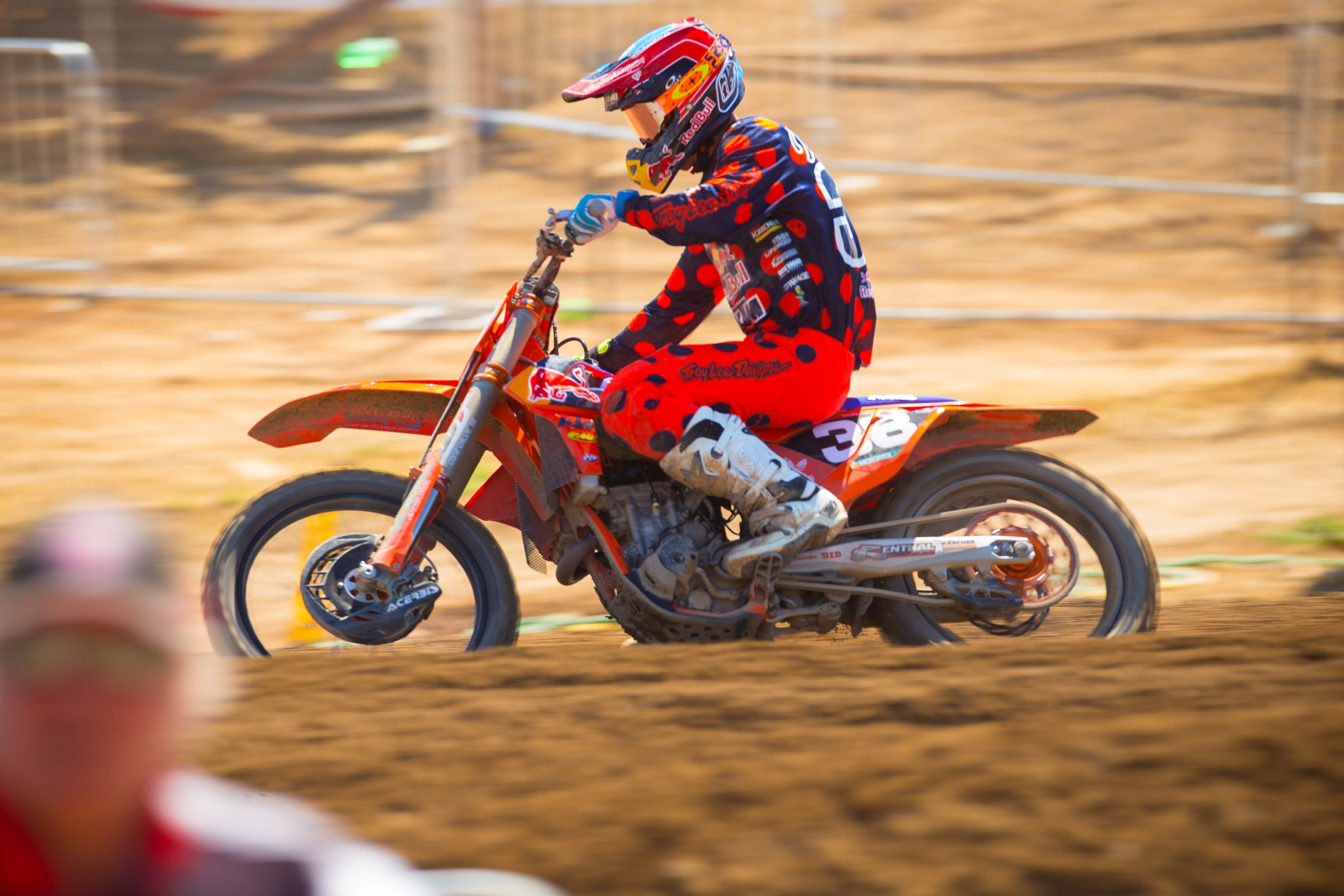 McElrath finished 13th overall, going 16-10 in his motos.