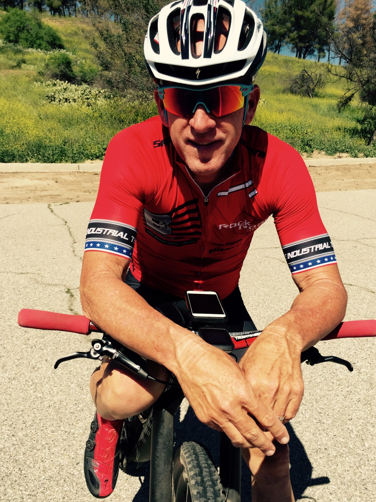 O'Mara could probably put most riders to shame on a mountain bike.