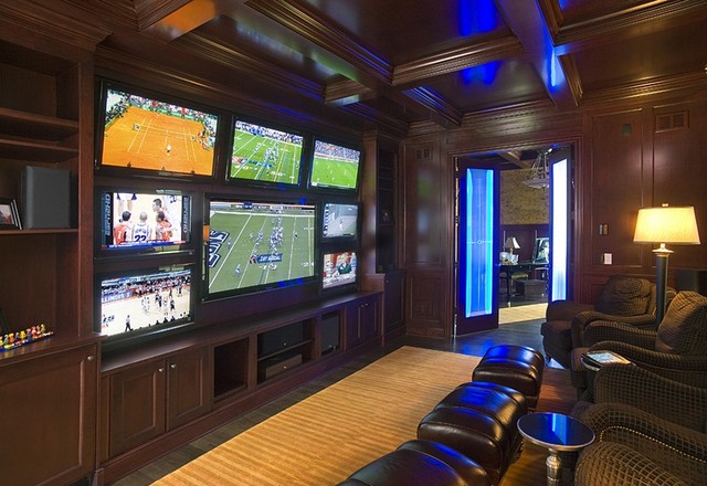 This is the setup you need with one channel on MAVTV, one streaming live, and the other on NBC Sports Network. And beer.