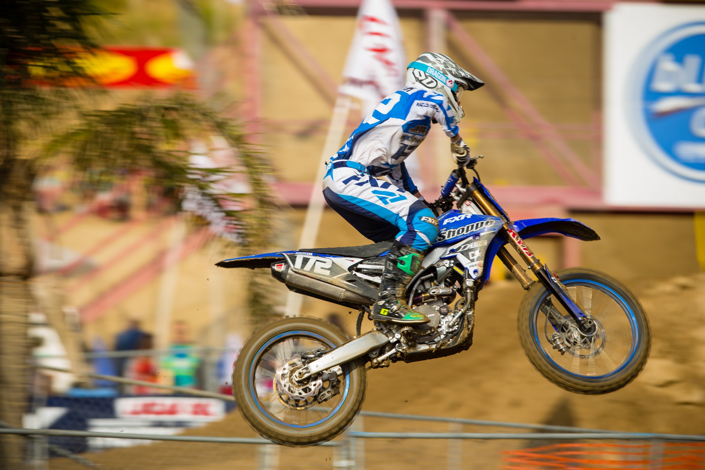 At his first pro race at Glen Helen, Worth went 18-18 for 20th overall.