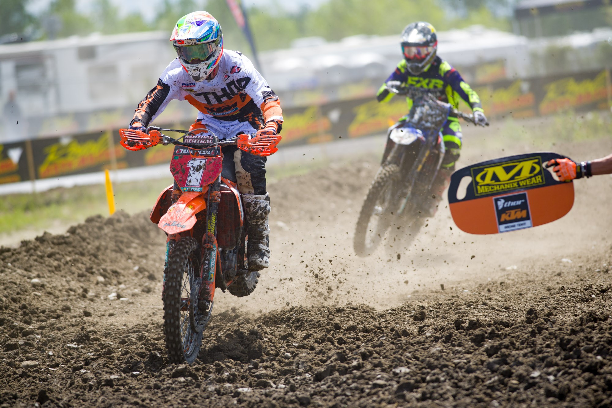 KTM Canada Thor Racing’s Cole Thompson will leave Calgary with the red plate still on his motorcycle.