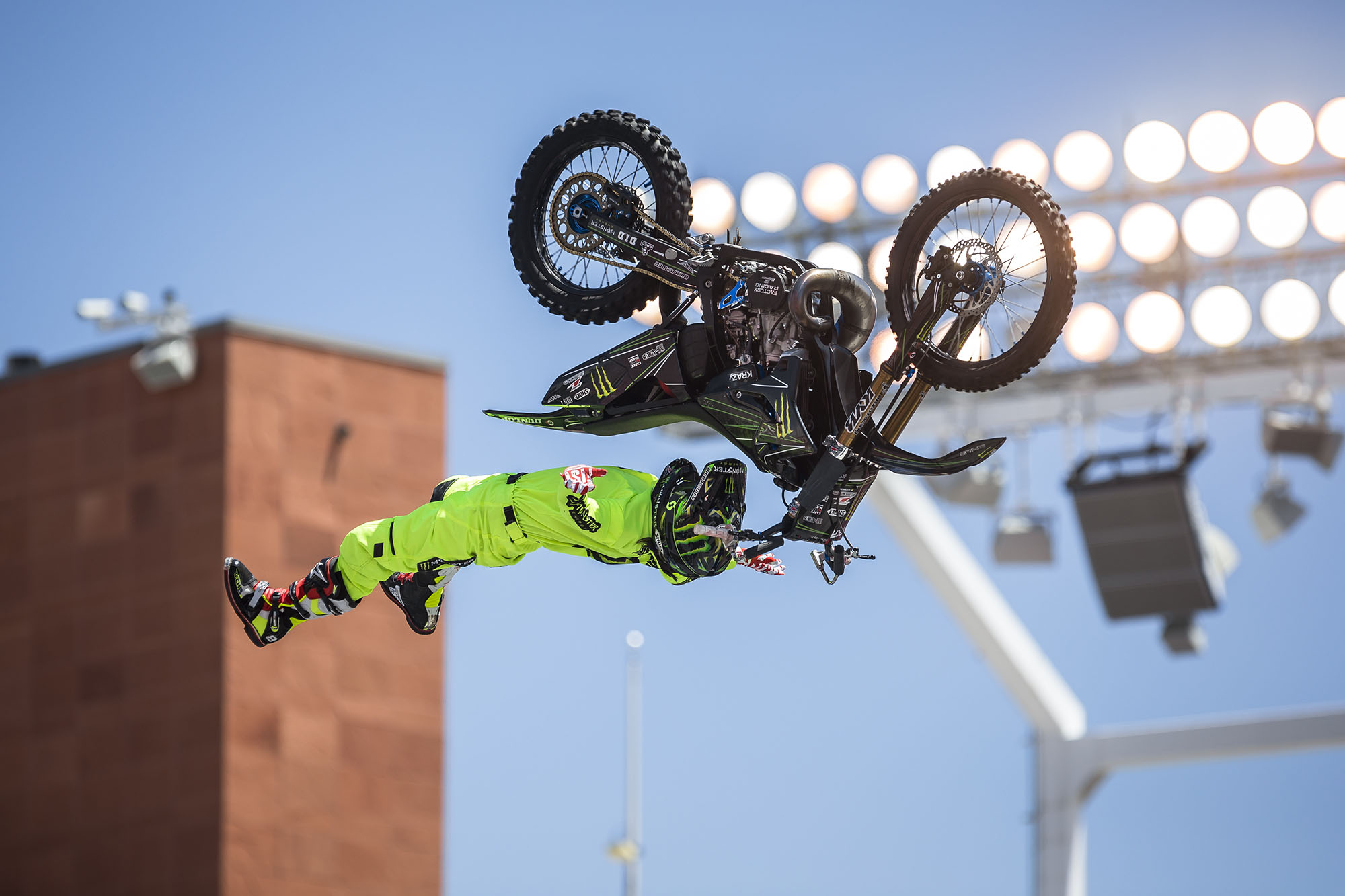 As crazy as it may seem, this trick is pretty standard at the Nitro World Games.