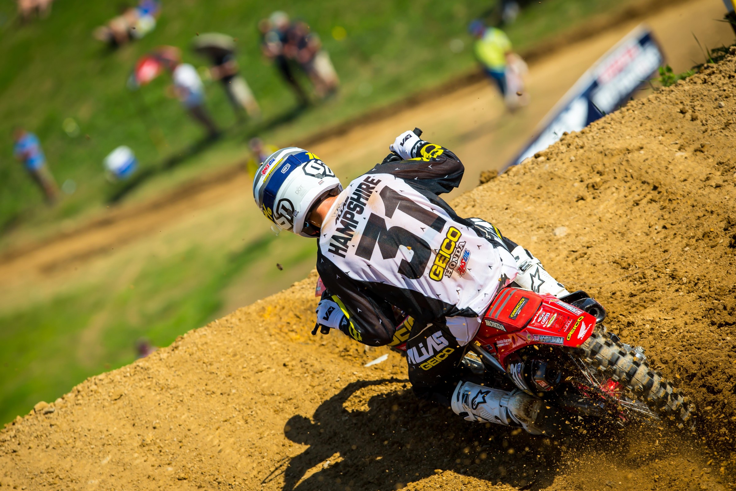 Hampshire made his 2017 Lucas Oil Pro Motocross debut last weekend.