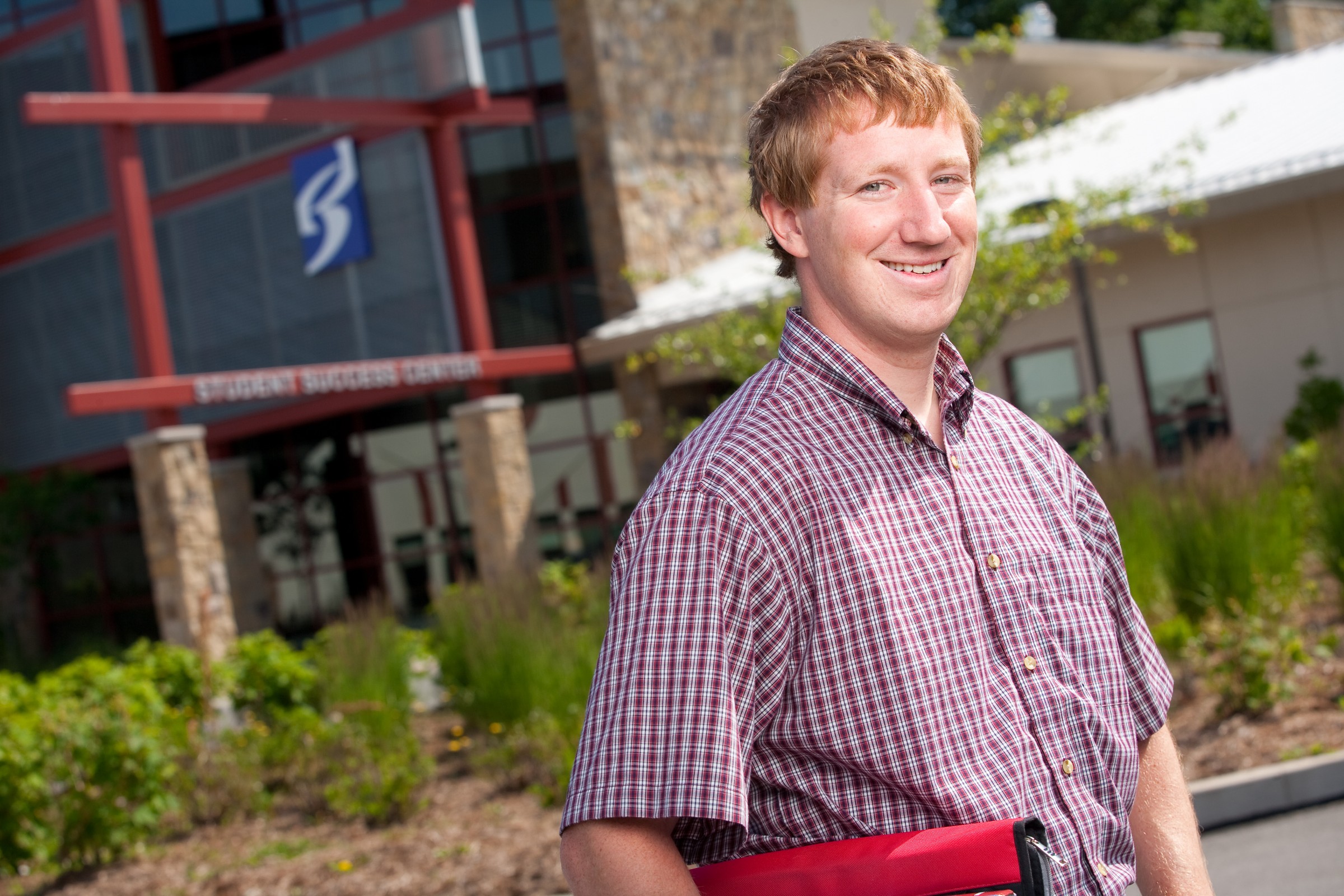 This was Broc at his college for our feature that ran in Racer X Illustrated.