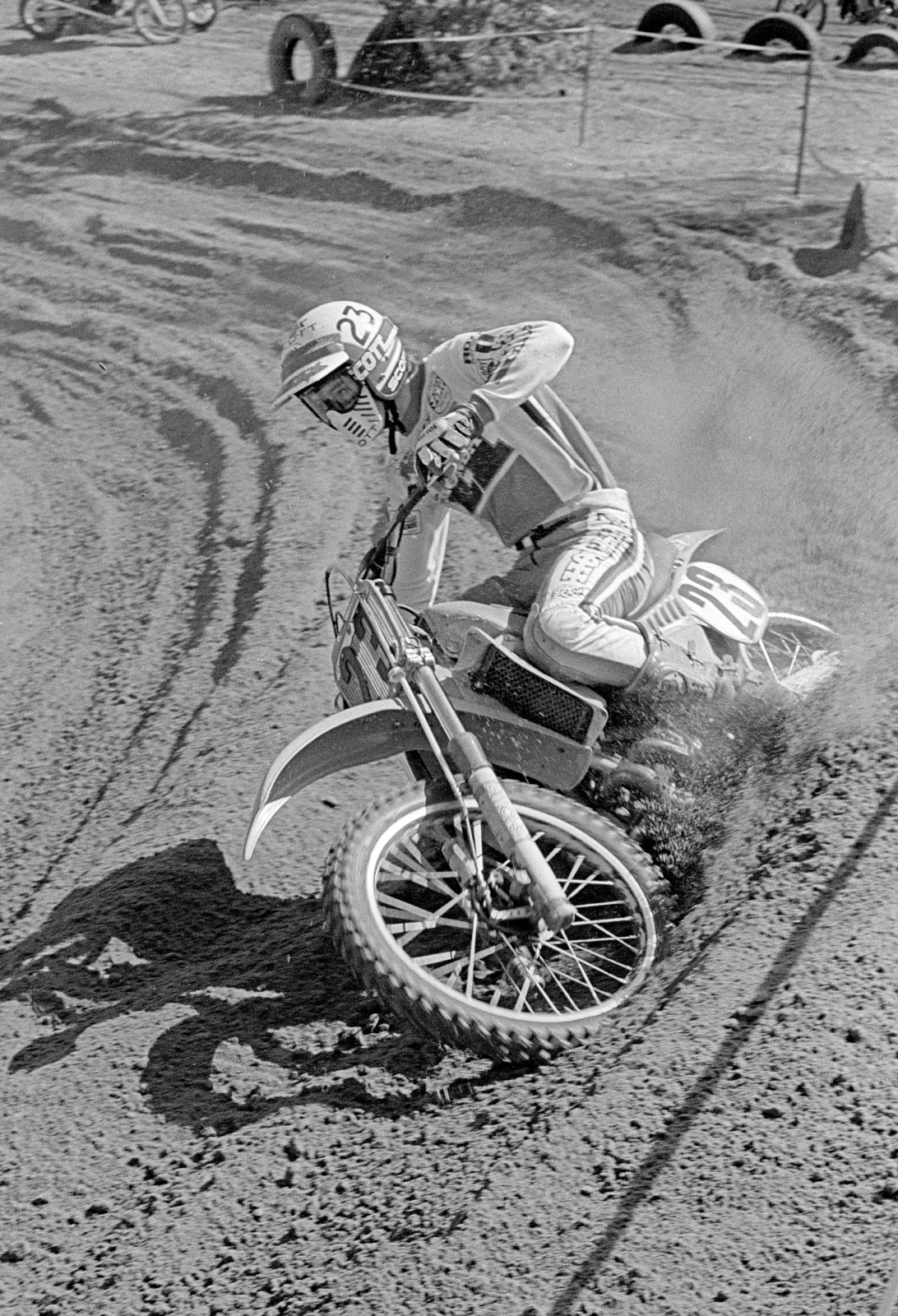 David Bailey early morning practice in 1982 shot with the only Nikon I ever owned (an FE2 maybe?).