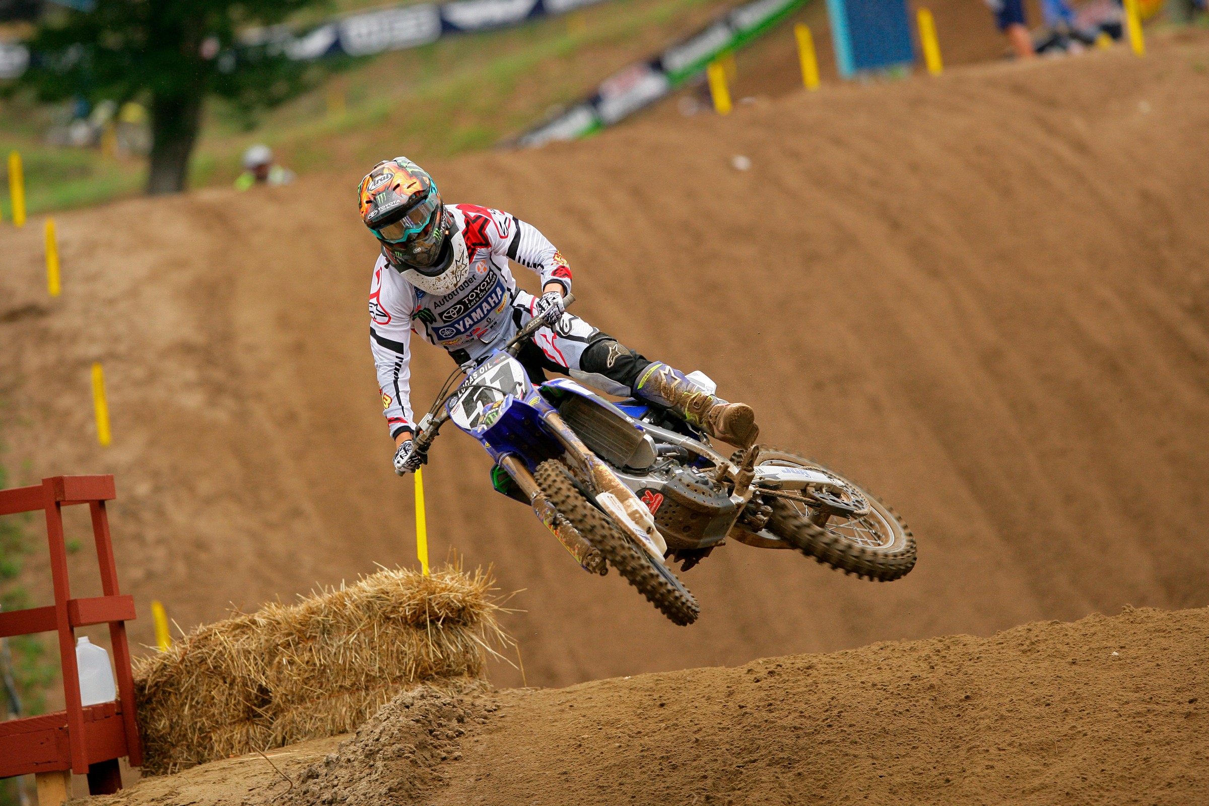 To appreciate this shot of Justin Barcia you really had to be in this spot at the last local race before the National. The fast New England guys were launching pretty far off this jump but when Bam Bam hit it, he SENT IT!