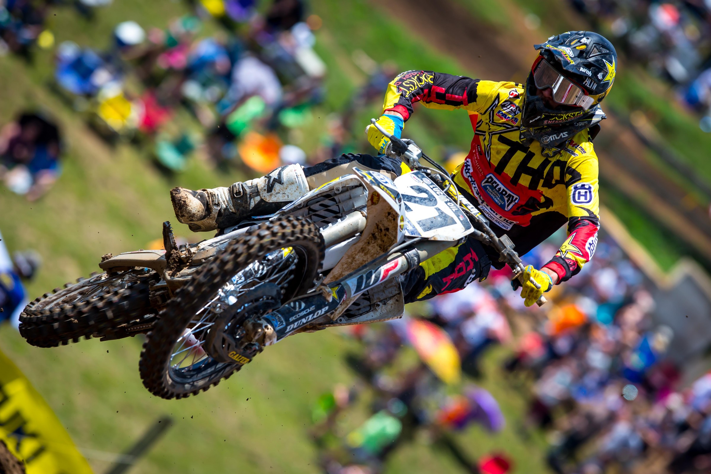 Jason Anderson and Eli Tomac led every lap of both 450 motos at Muddy Creek.