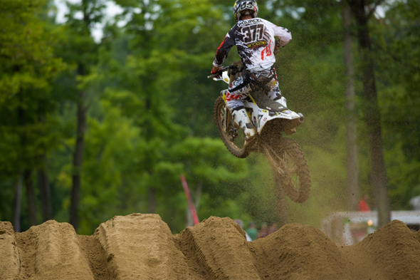 Rockstar Husqvarna’s Christophe Pourcel came into the weekend on a mission and was the fastest qualifier in the MX1 class.