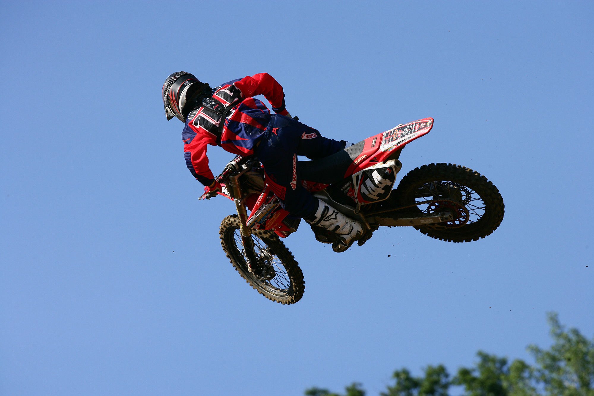 Martin finished 20th overall in his first Pro Motocross race in 2008 at Spring Creek.