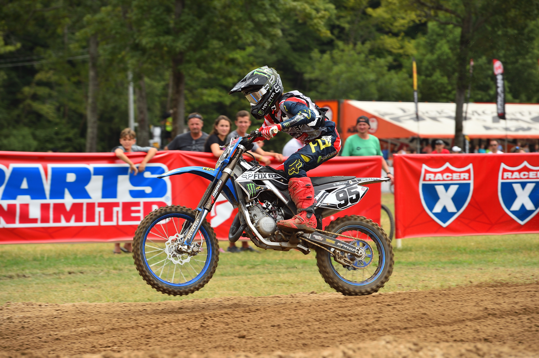 Ty Masterpool is the only competitor riding a TM in either of the Super Mini classes.