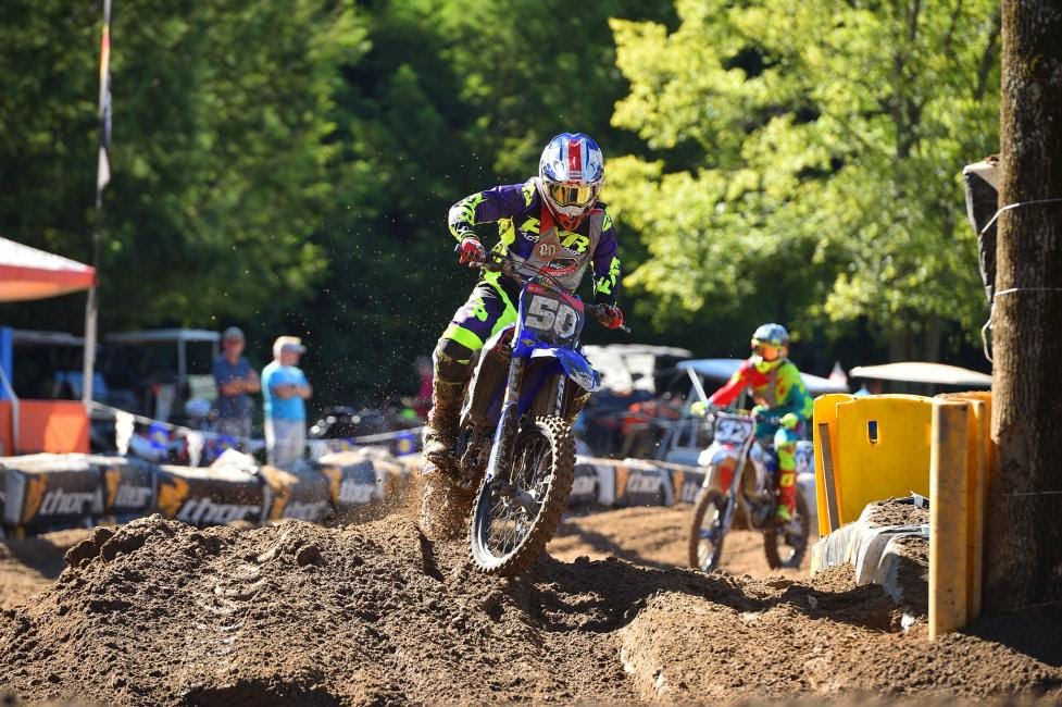 Wesley Allen made the pass for the lead on the second lap and secured the 450 C championship.