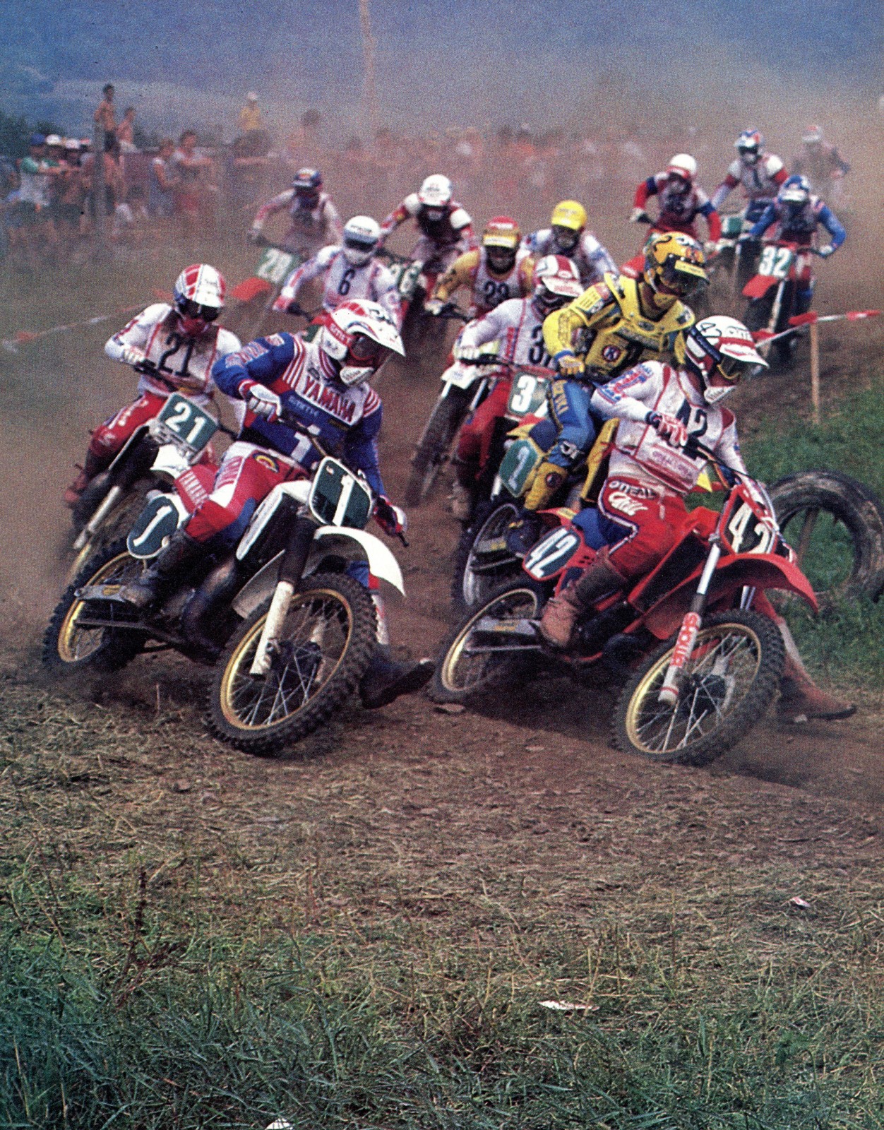 Fran Kuhn shot this photo of Myerscough (#42) and Danny LaPorte (#1) early off the start.