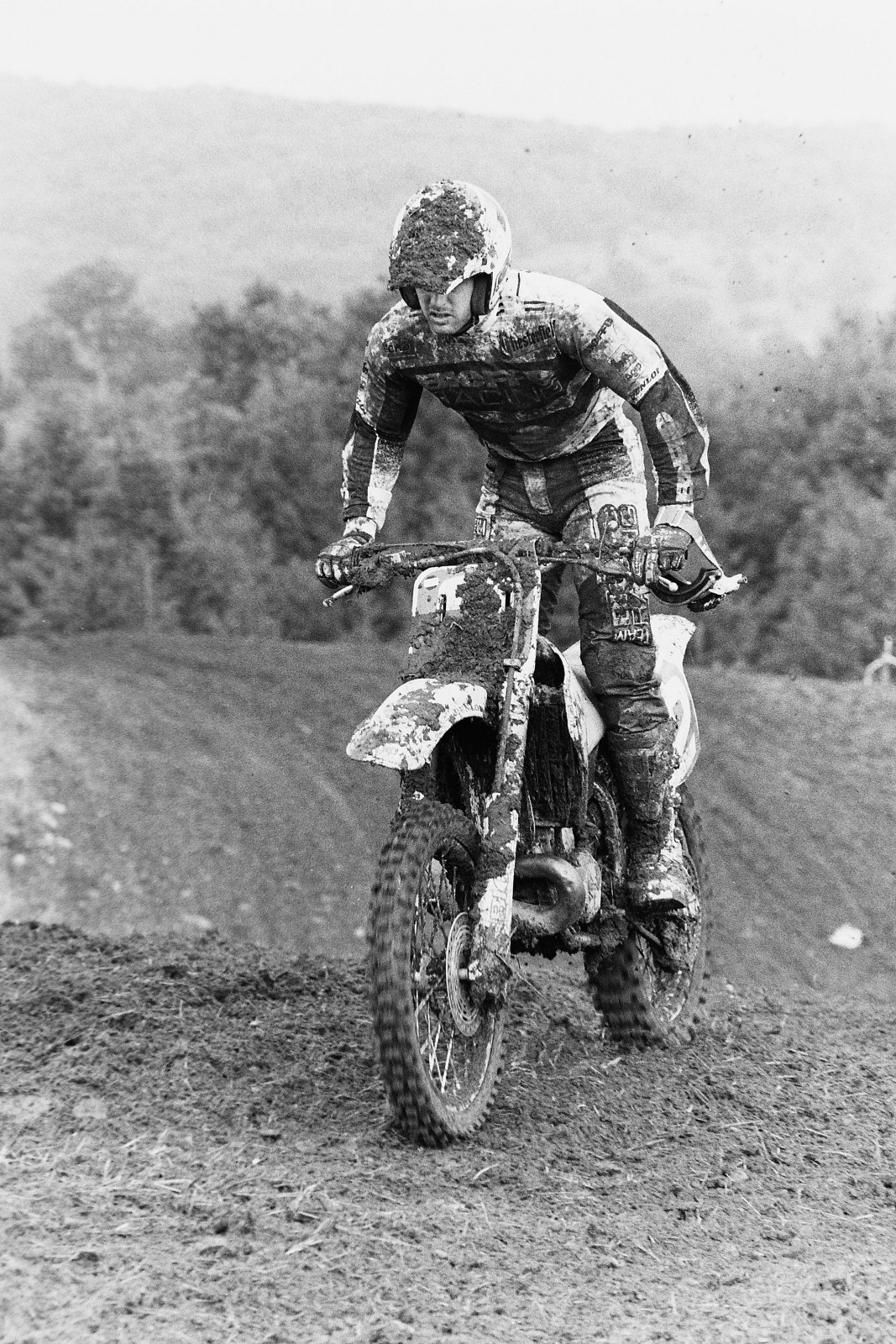 Mike Healey (2) was one of a half-dozen Americans on the 1992 FIM 250cc World Championship circuit.
