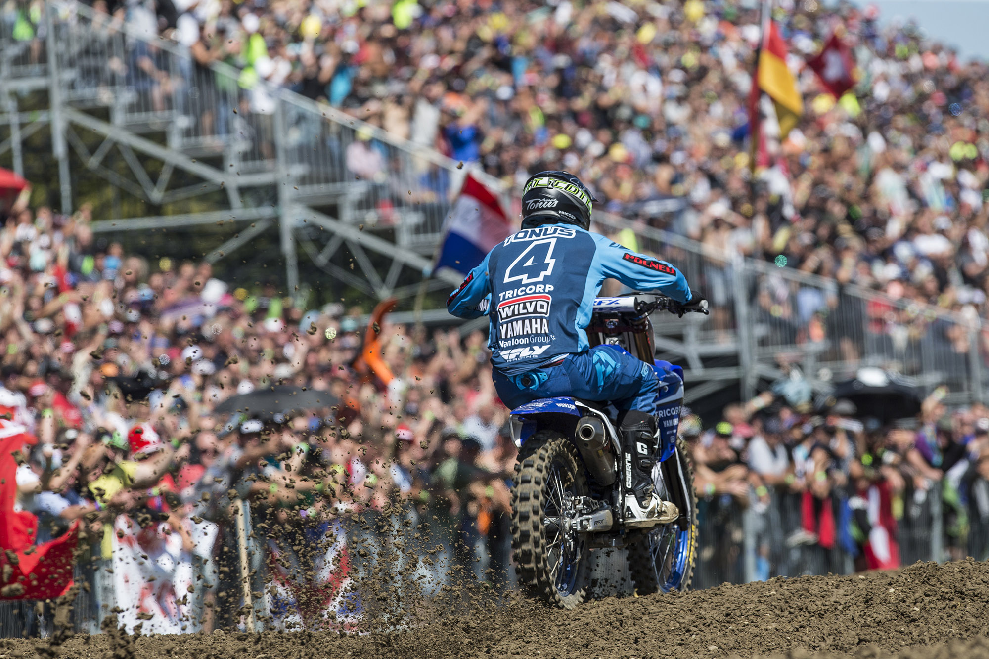 Tonus had the hometown crowd buzzing after his win in moto one.