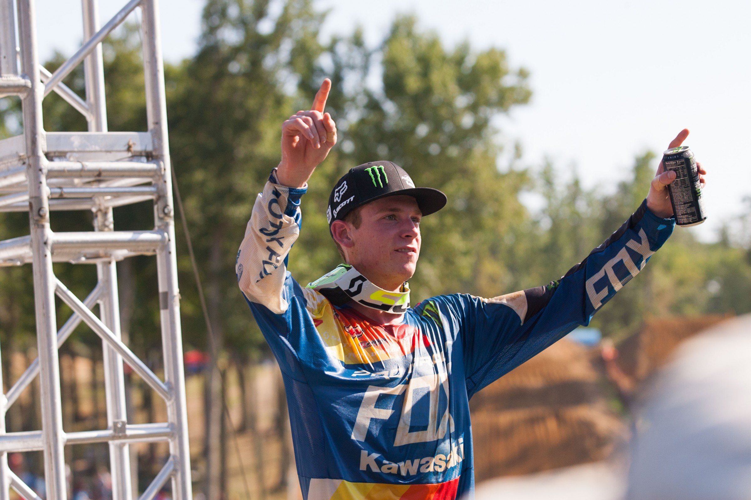 AC won his first career moto and overall on Saturday.