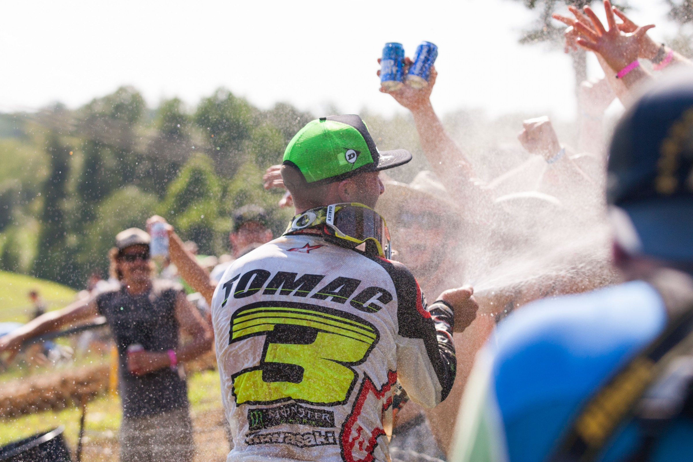 Tomac got back on track with a second moto win. He finished third overall.