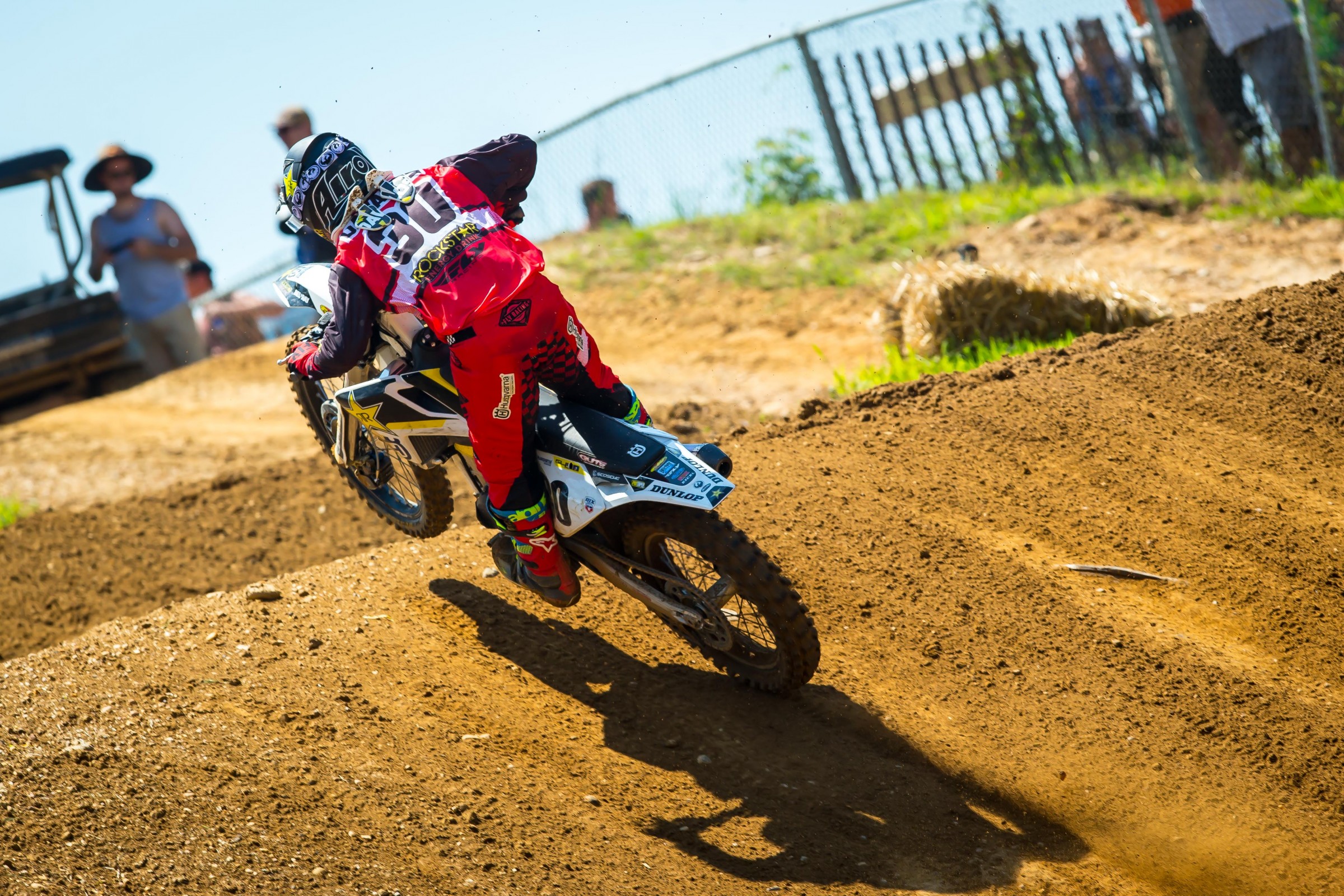Davalos was running in ninth place when he went down in the second moto at Budds Creek. He finished third in the first moto.
