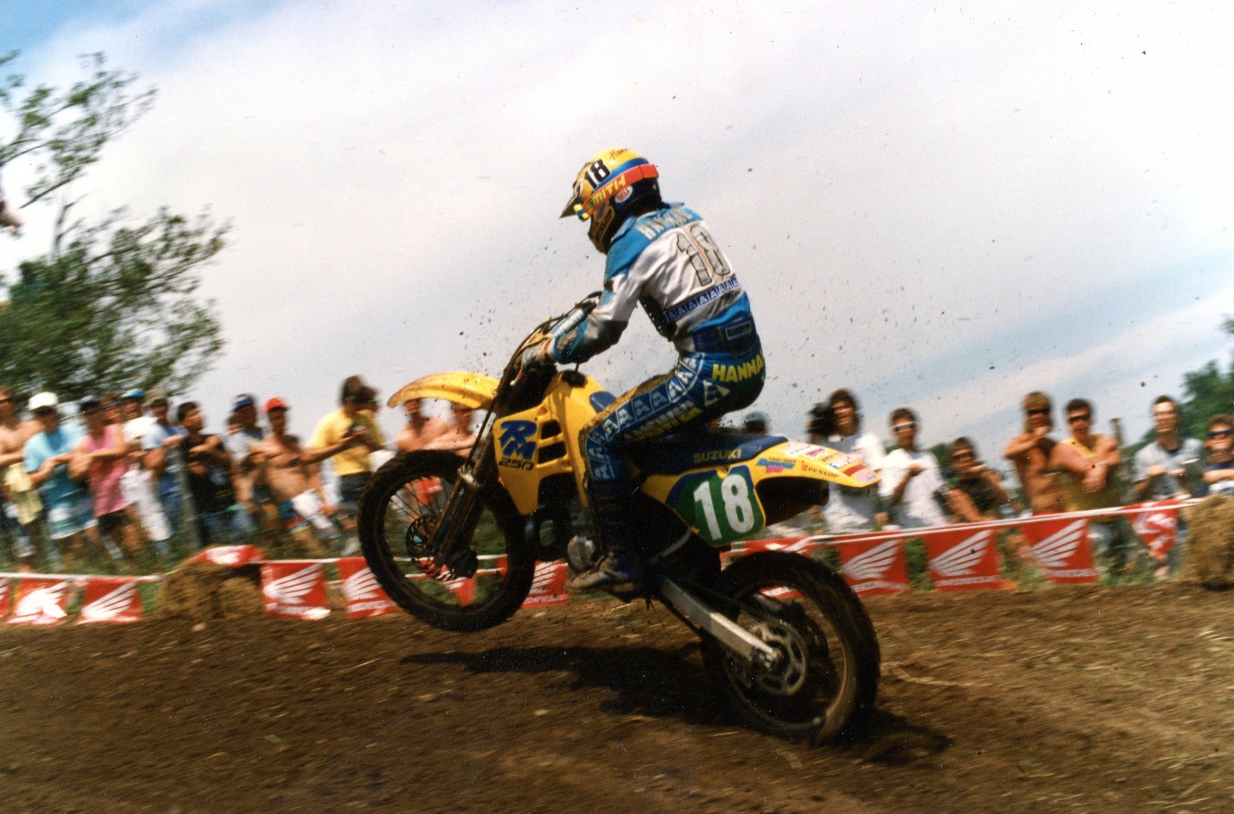 In his last race ever, Bob Hannah finished ninth overall.