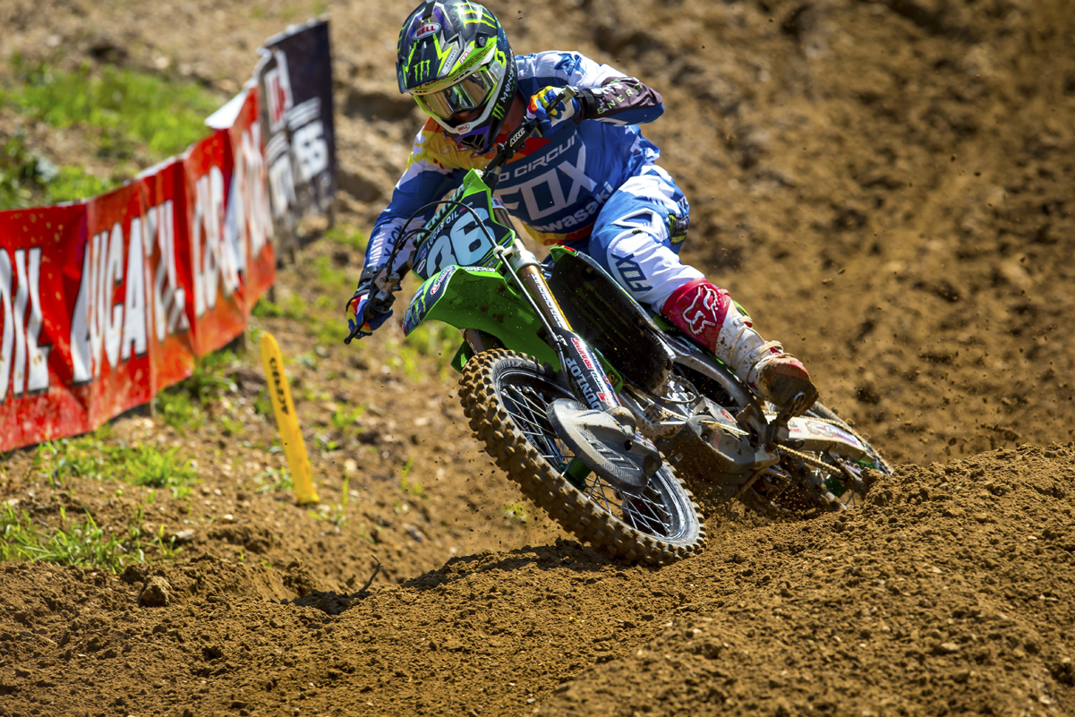 AC won his first career 250 moto and overall at Budds Creek.