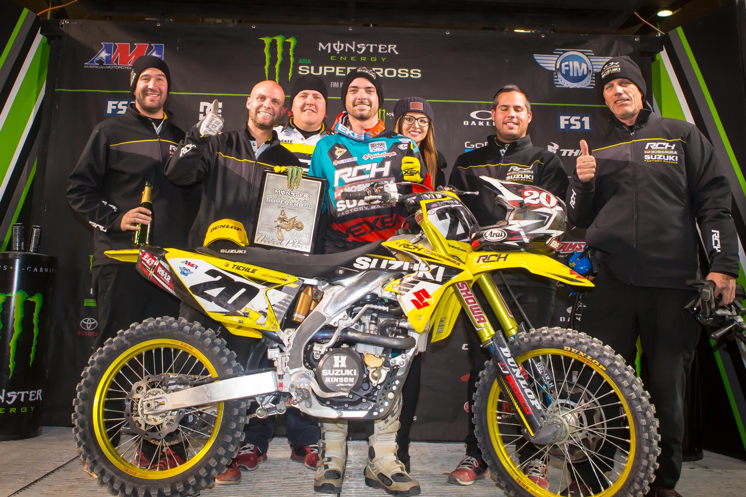 Tickle earned his first 450SX podium at the Toronto Supercross earlier this year.