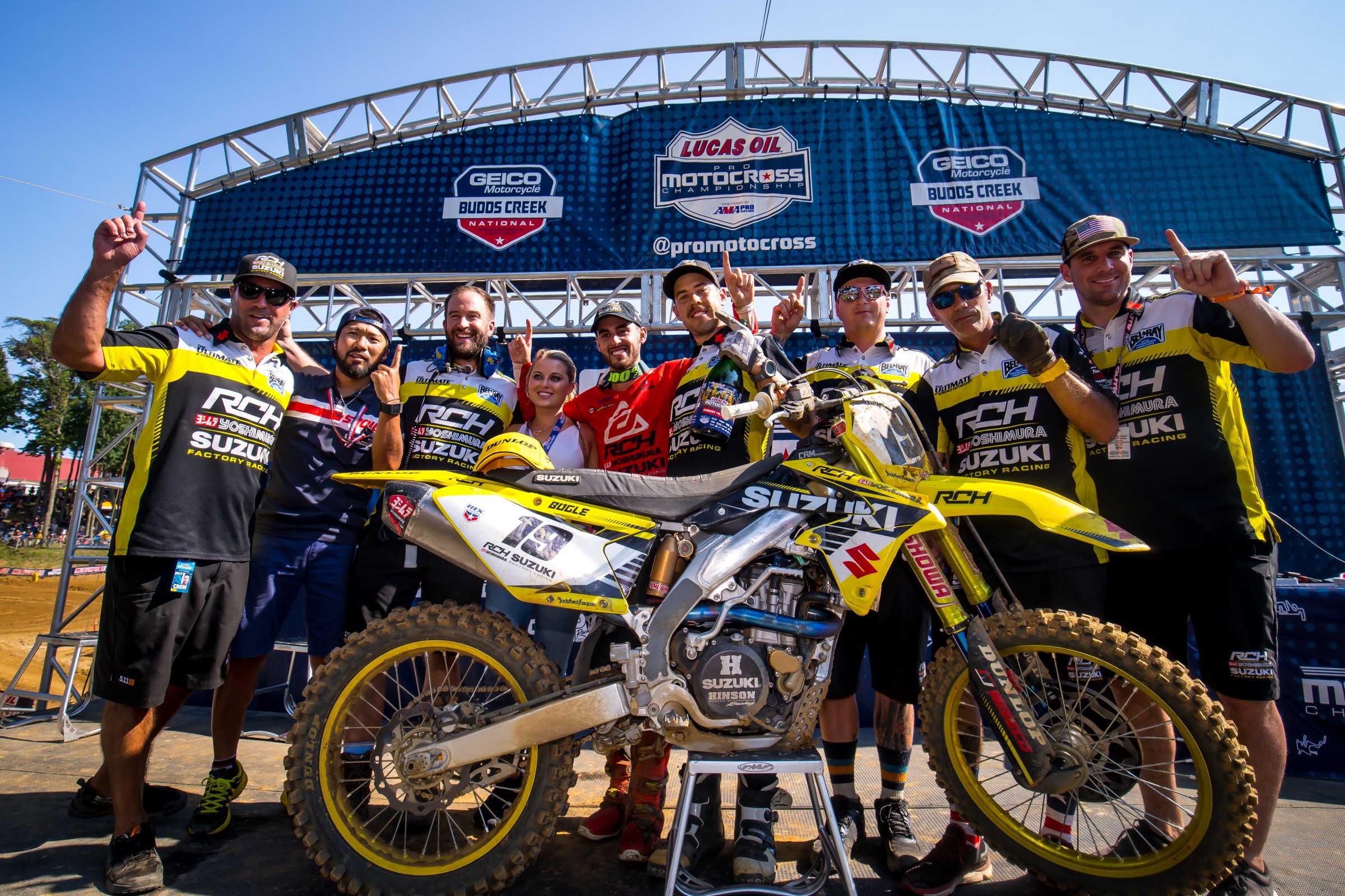 Bogle won his first Lucas Oil Pro Motocross overall at Budds Creek with 1-3 scores.
