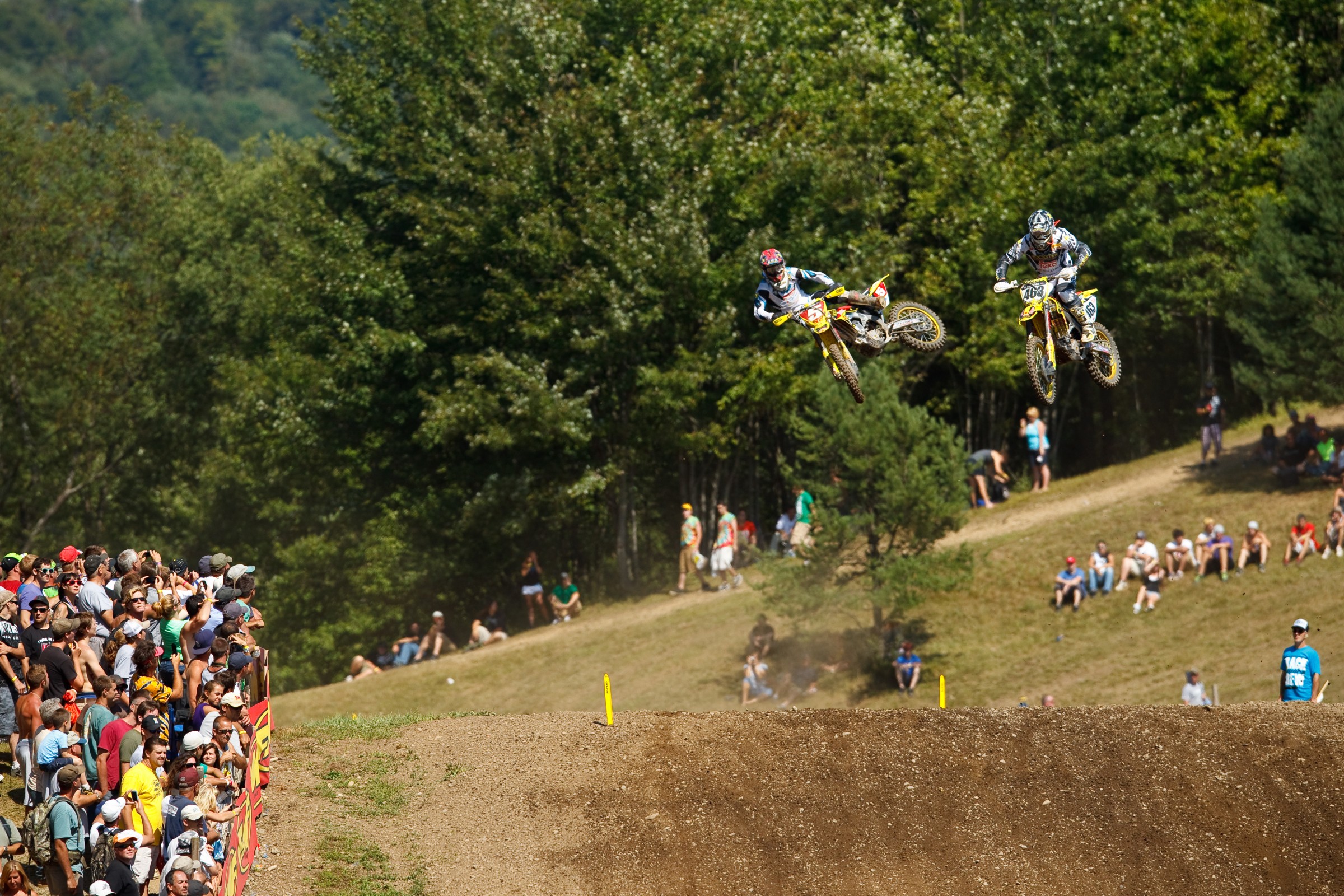 Desalle led for four laps in the second moto at Unadilla in 2010.