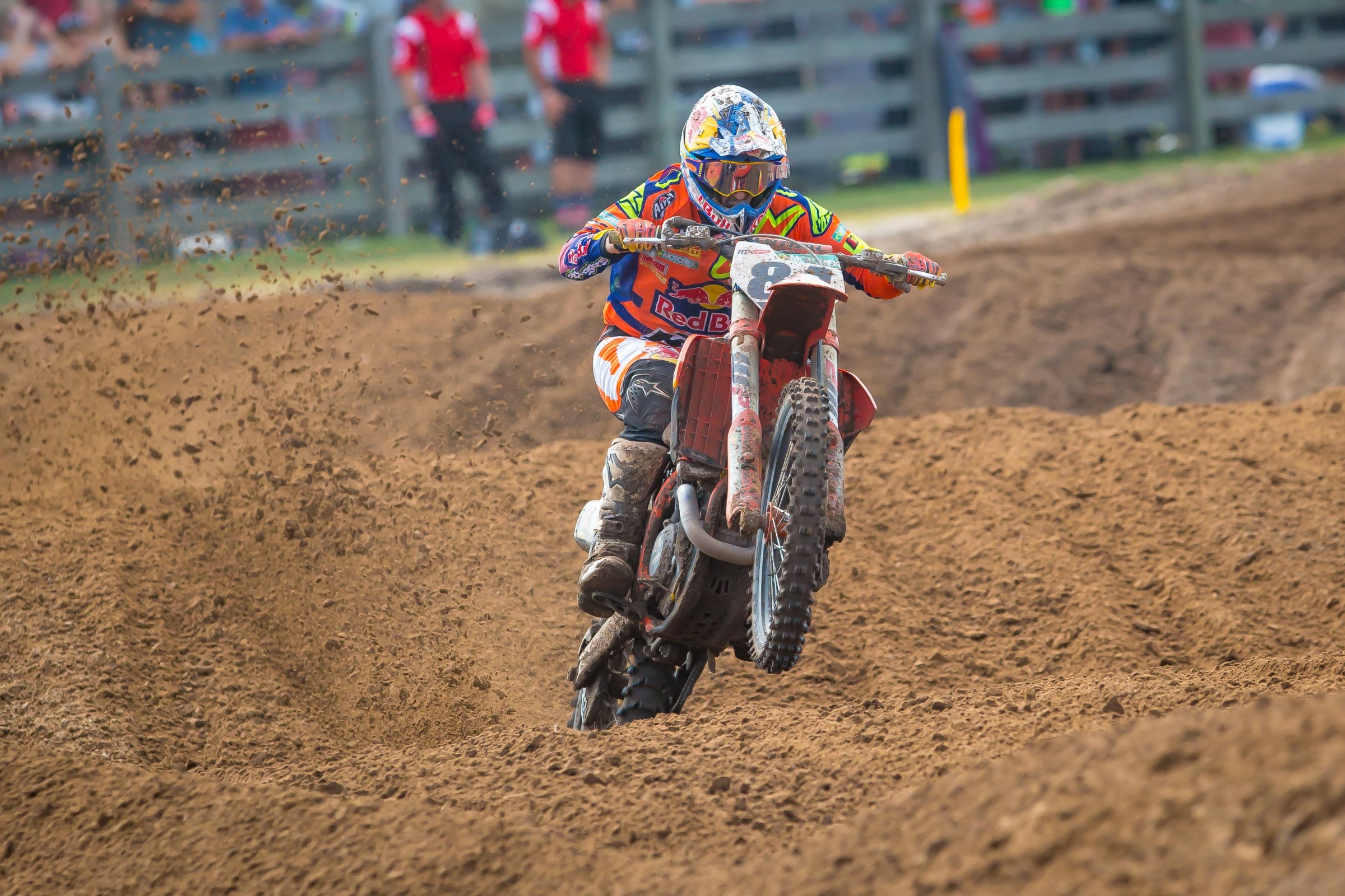 Jeffrey Herlings won the second moto en route to the overall.